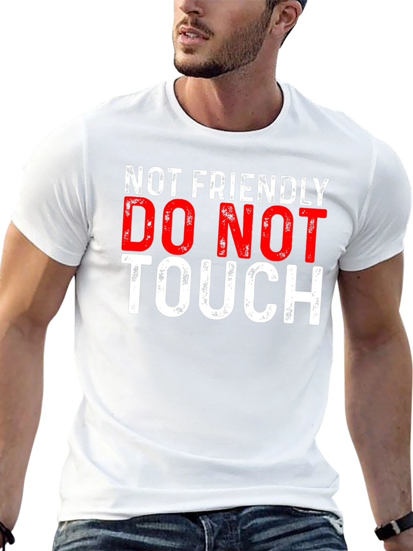 Not Friendly Graphic Tee - Do Not Touch