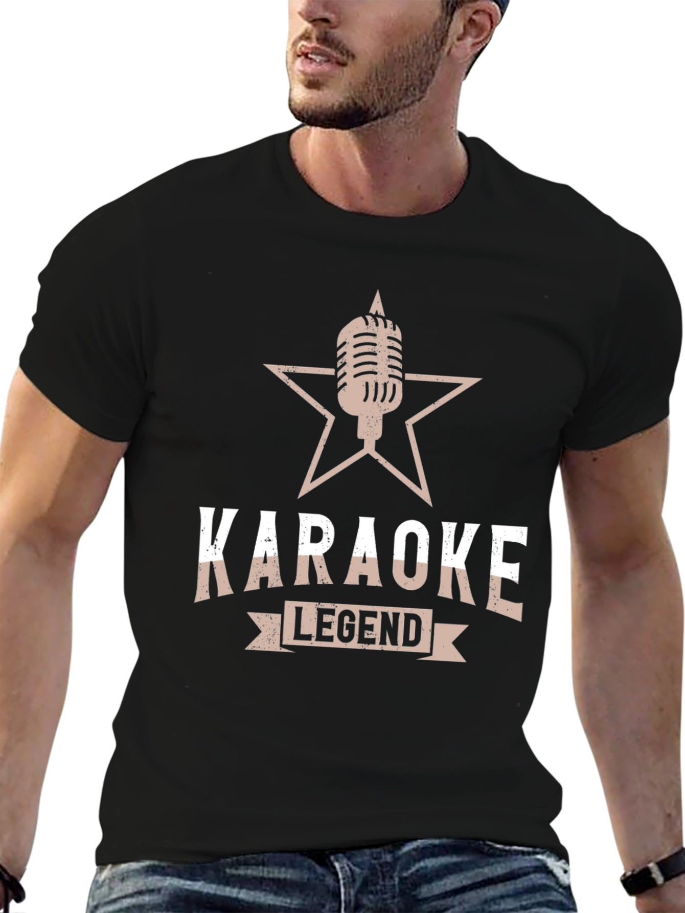 Karaoke Legend Black T-Shirt - Music Lover Gift
