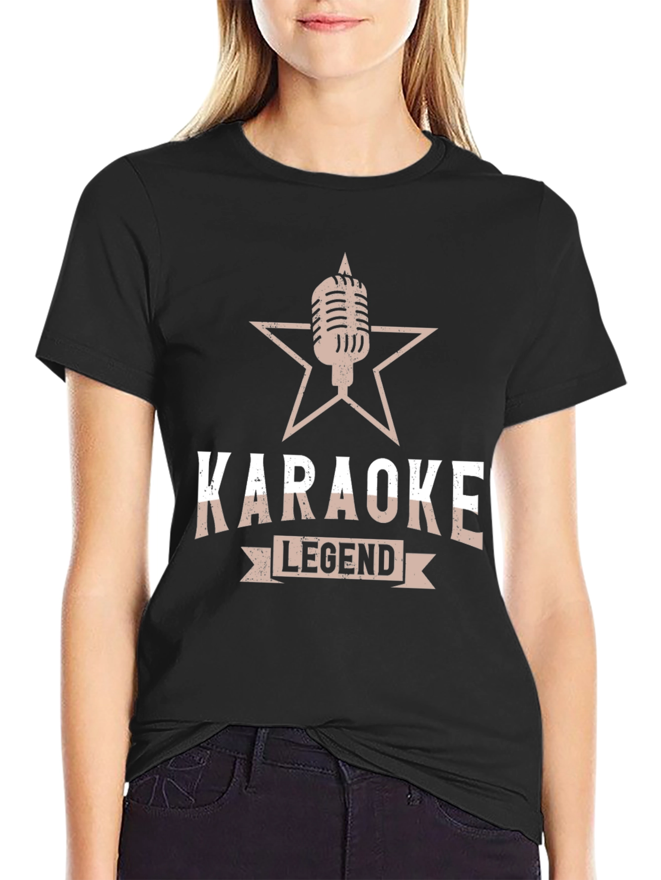 Karaoke Legend Black T-Shirt - Music Lover Gift
