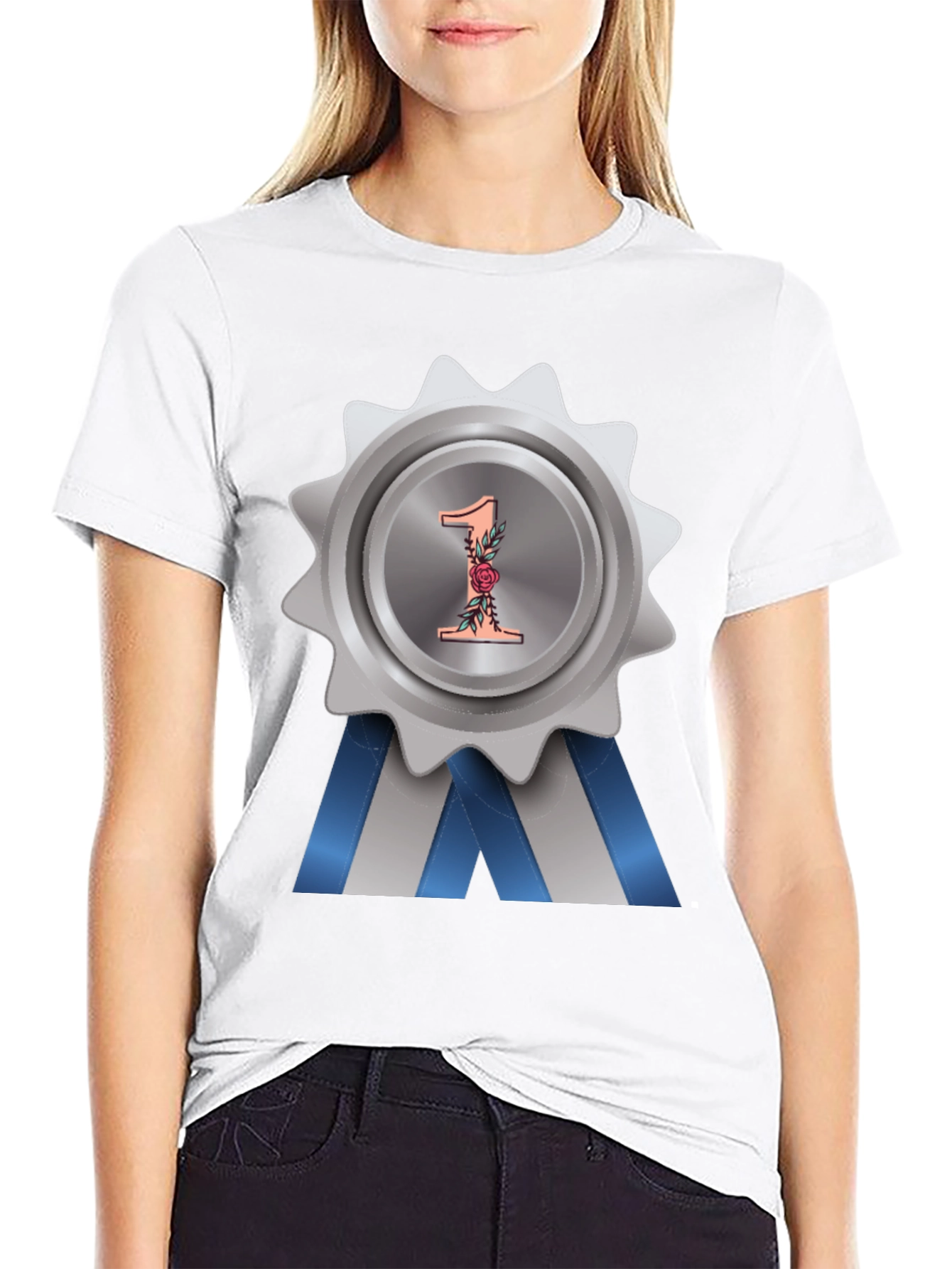 Number One Award Badge T-Shirt