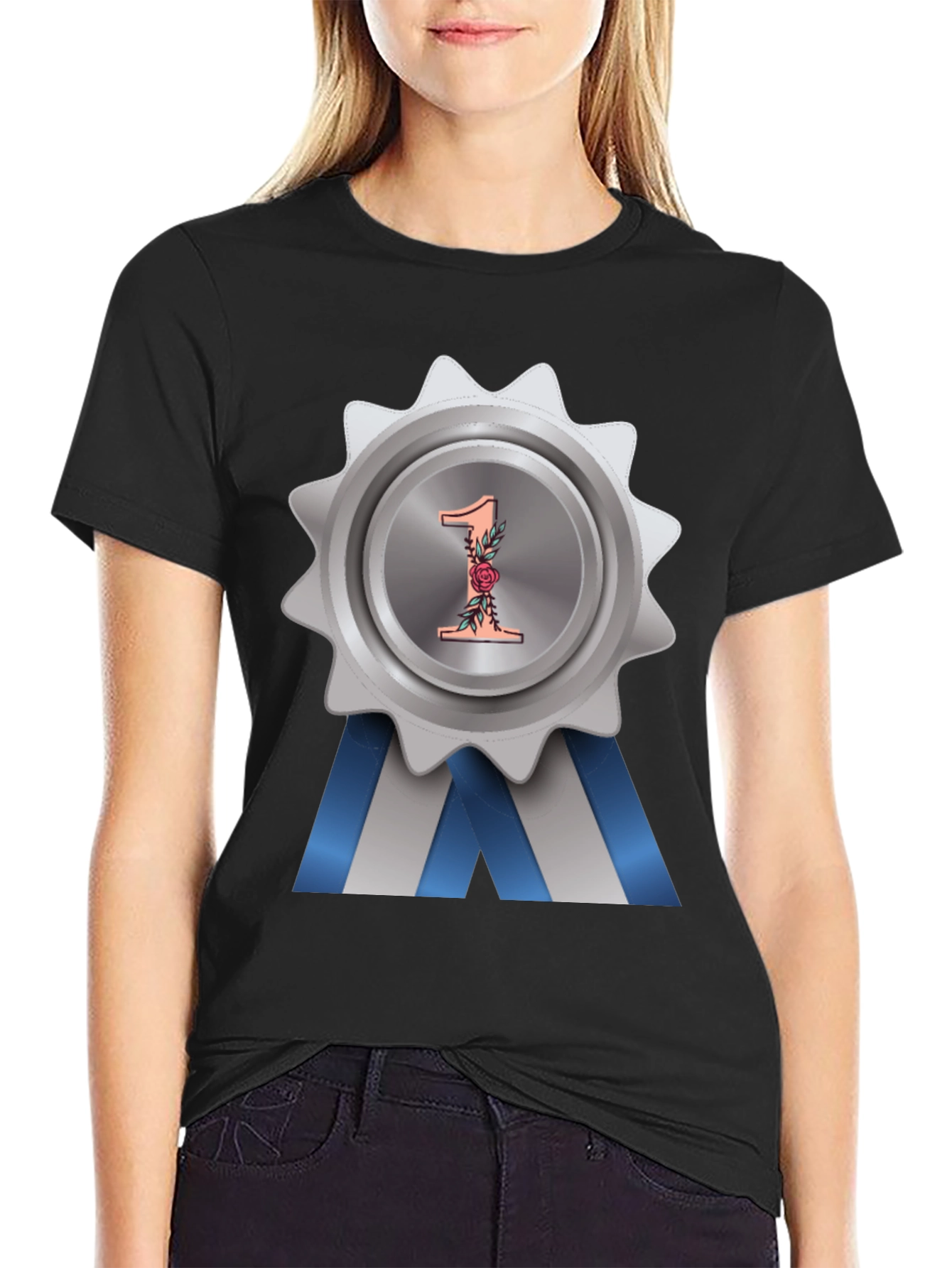 Number One Award Badge T-Shirt