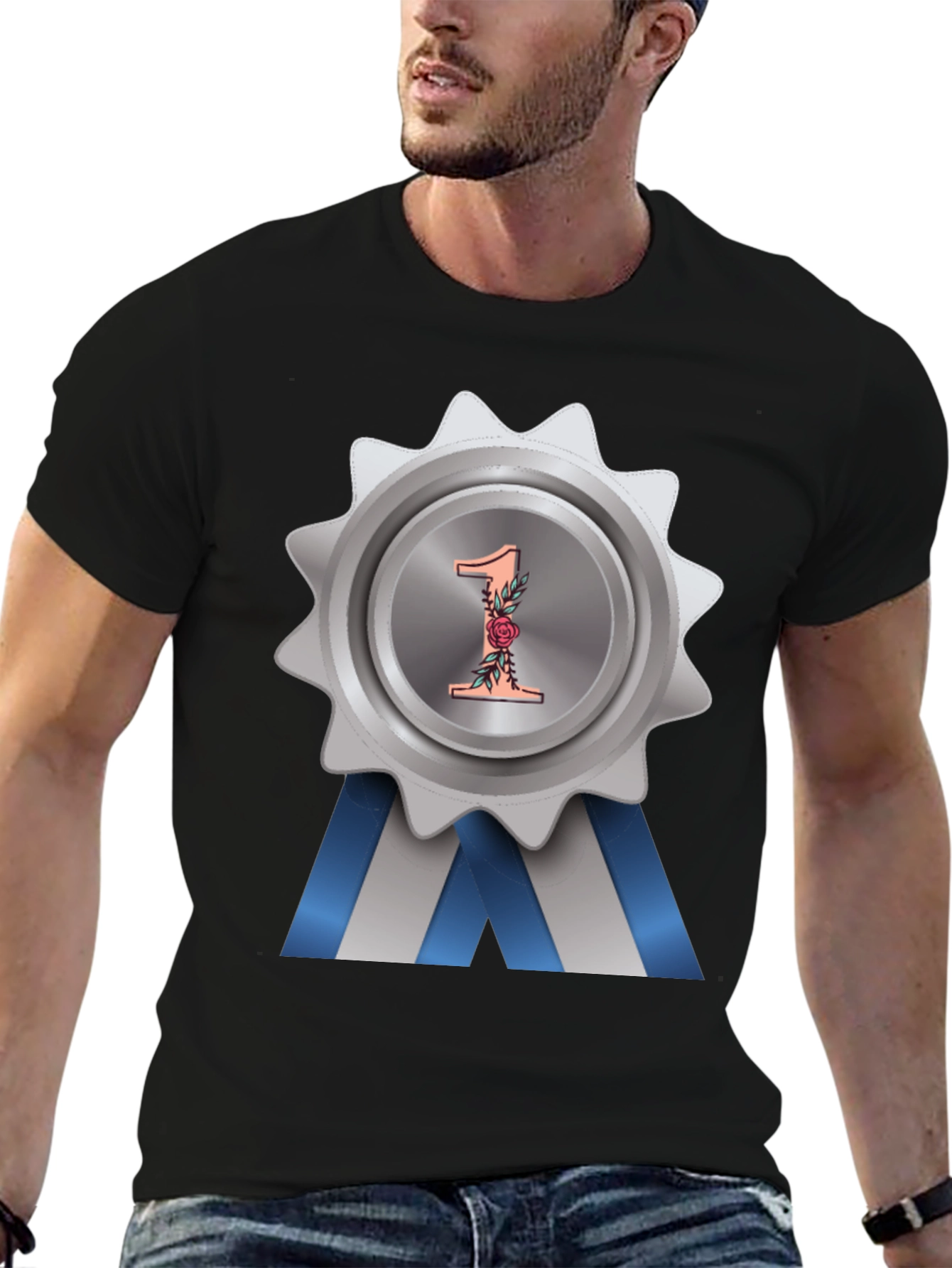 Number One Award Badge T-Shirt