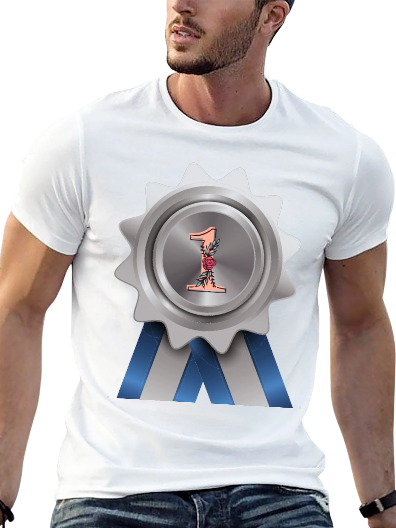 Number One Award Badge T-Shirt