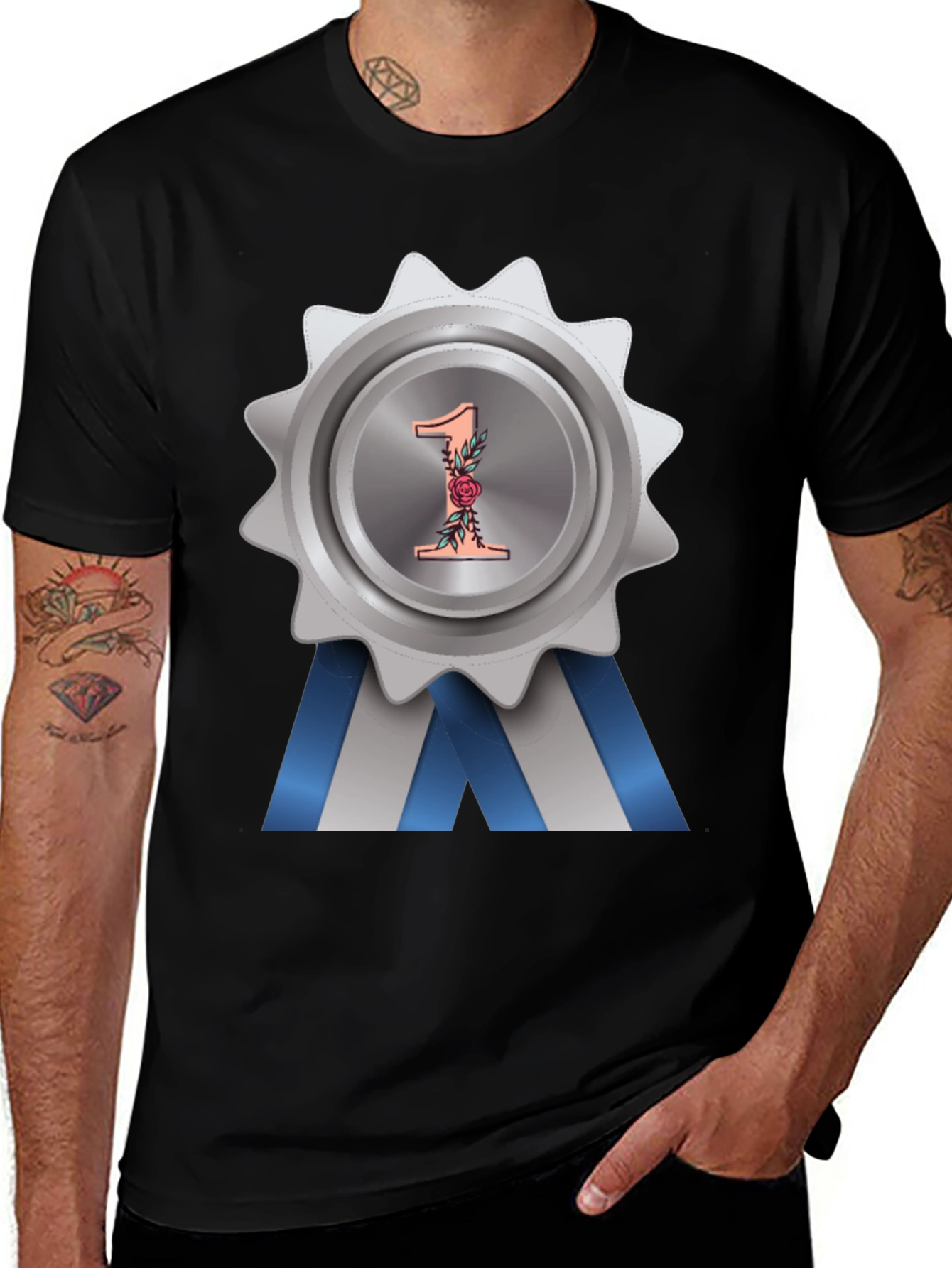 Number One Award Badge T-Shirt