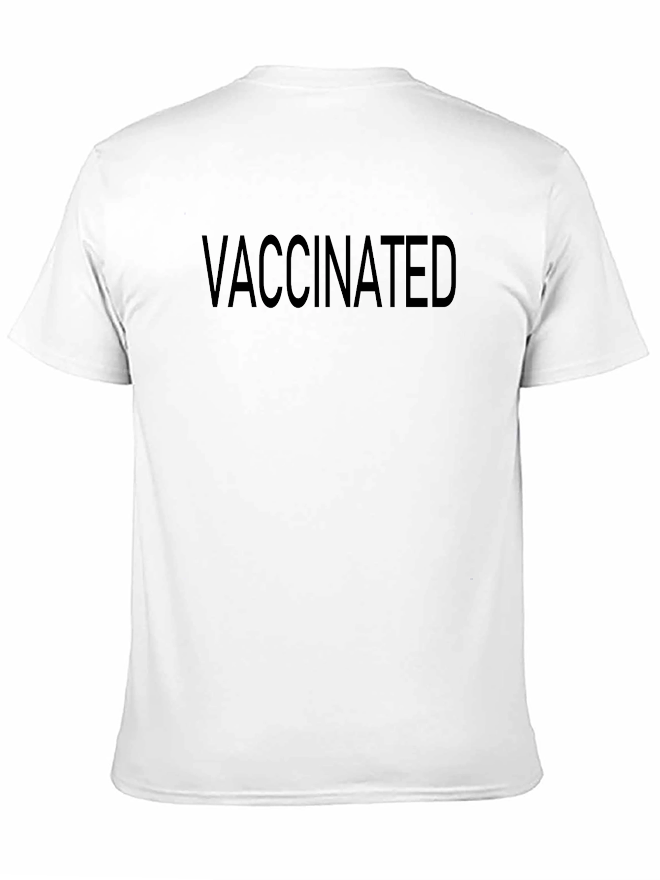 Vaccinated Black T-Shirt - Show Your Status!