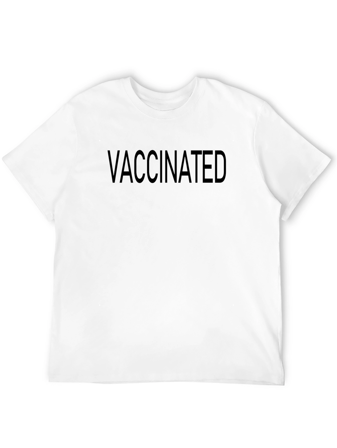 Vaccinated Black T-Shirt - Show Your Status!