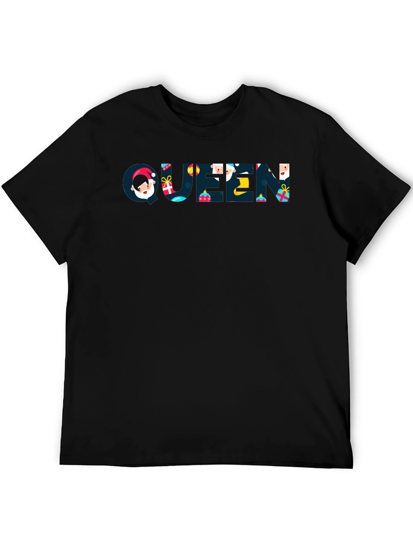 Queen Holiday Graphic T-Shirt - Black