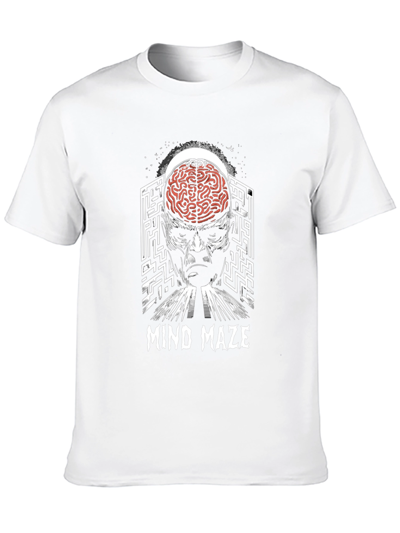 Mind Maze Graphic T-Shirt - Brain Teaser Tee