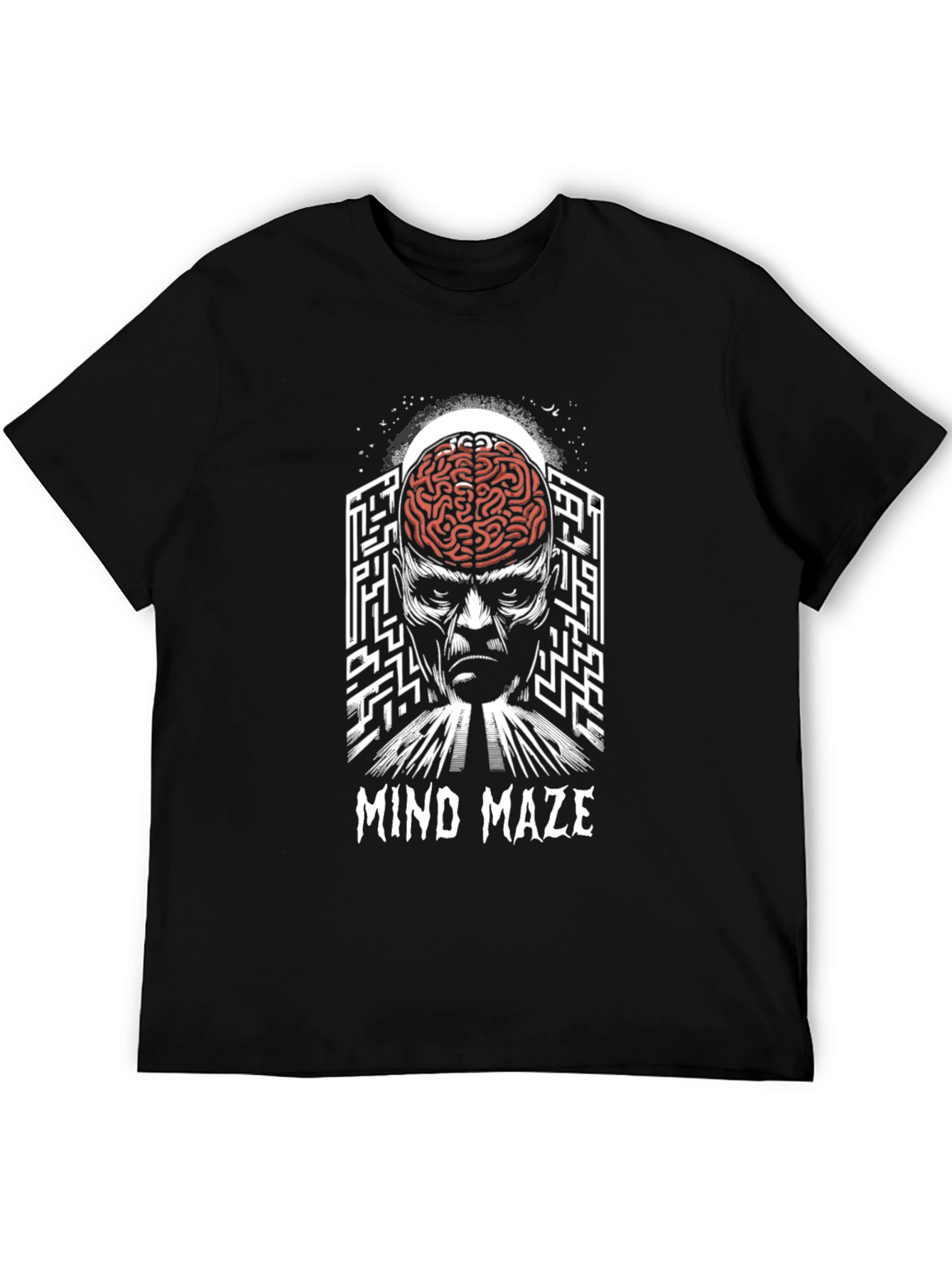 Mind Maze Graphic T-Shirt - Brain Teaser Tee