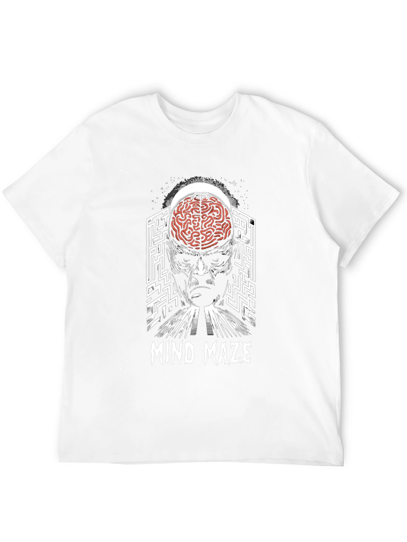Mind Maze Graphic T-Shirt - Brain Teaser Tee