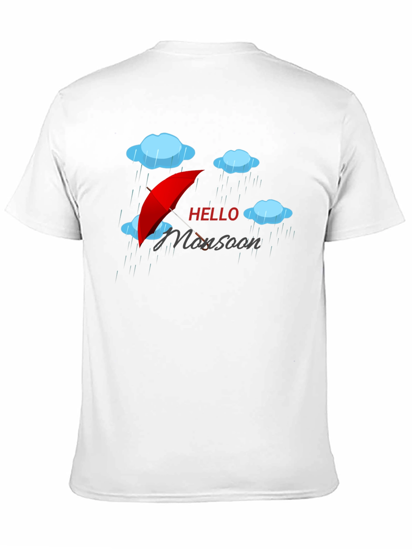 Hello Monsoon Black Graphic T-Shirt