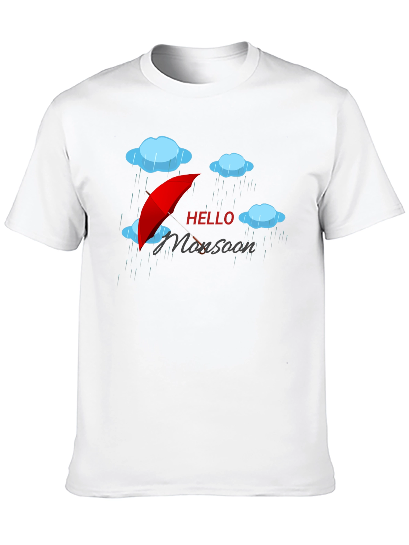 Hello Monsoon Black Graphic T-Shirt