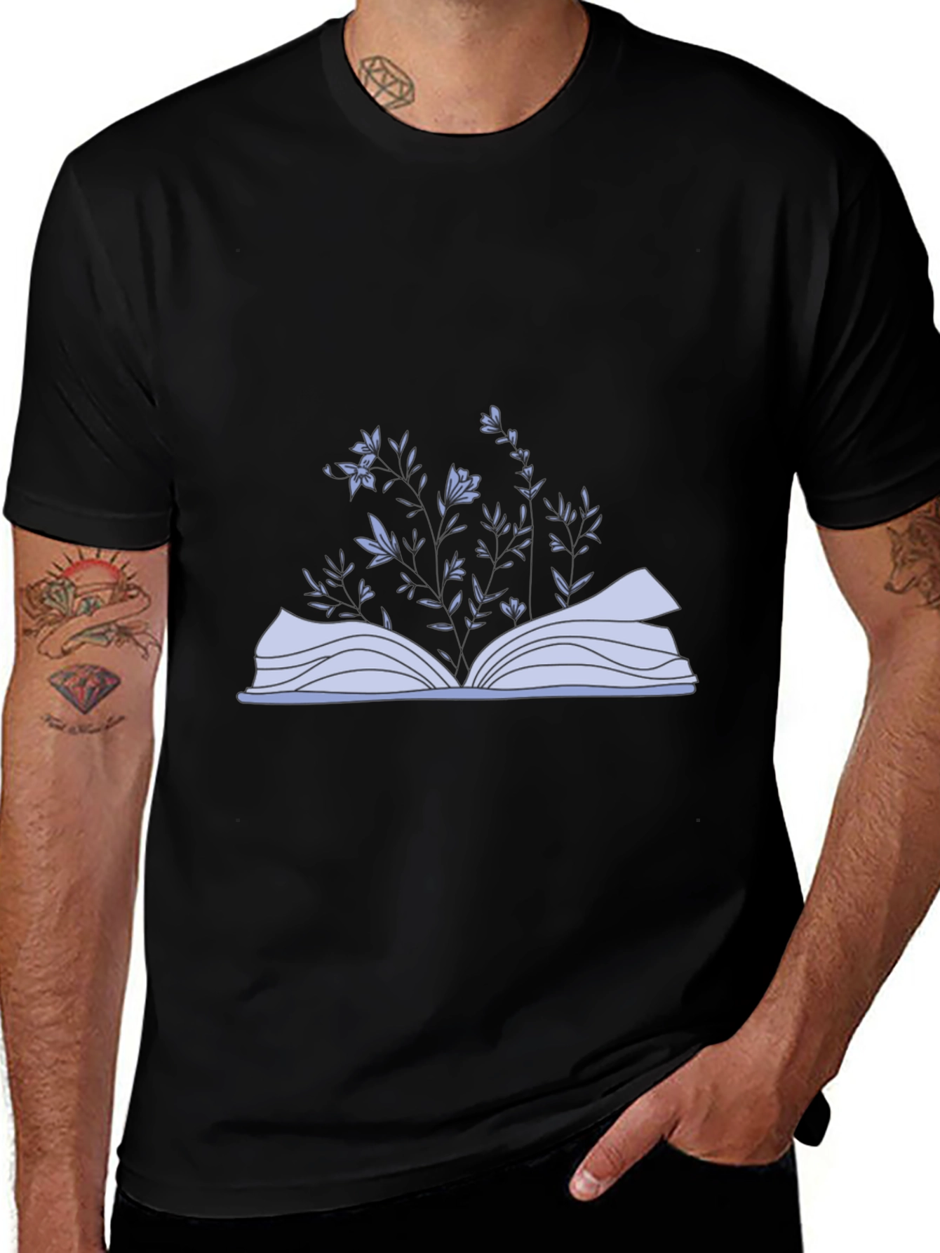 Floral Book T-Shirt