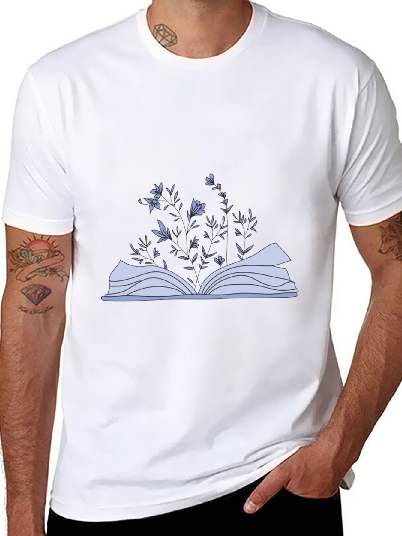 Floral Book T-Shirt