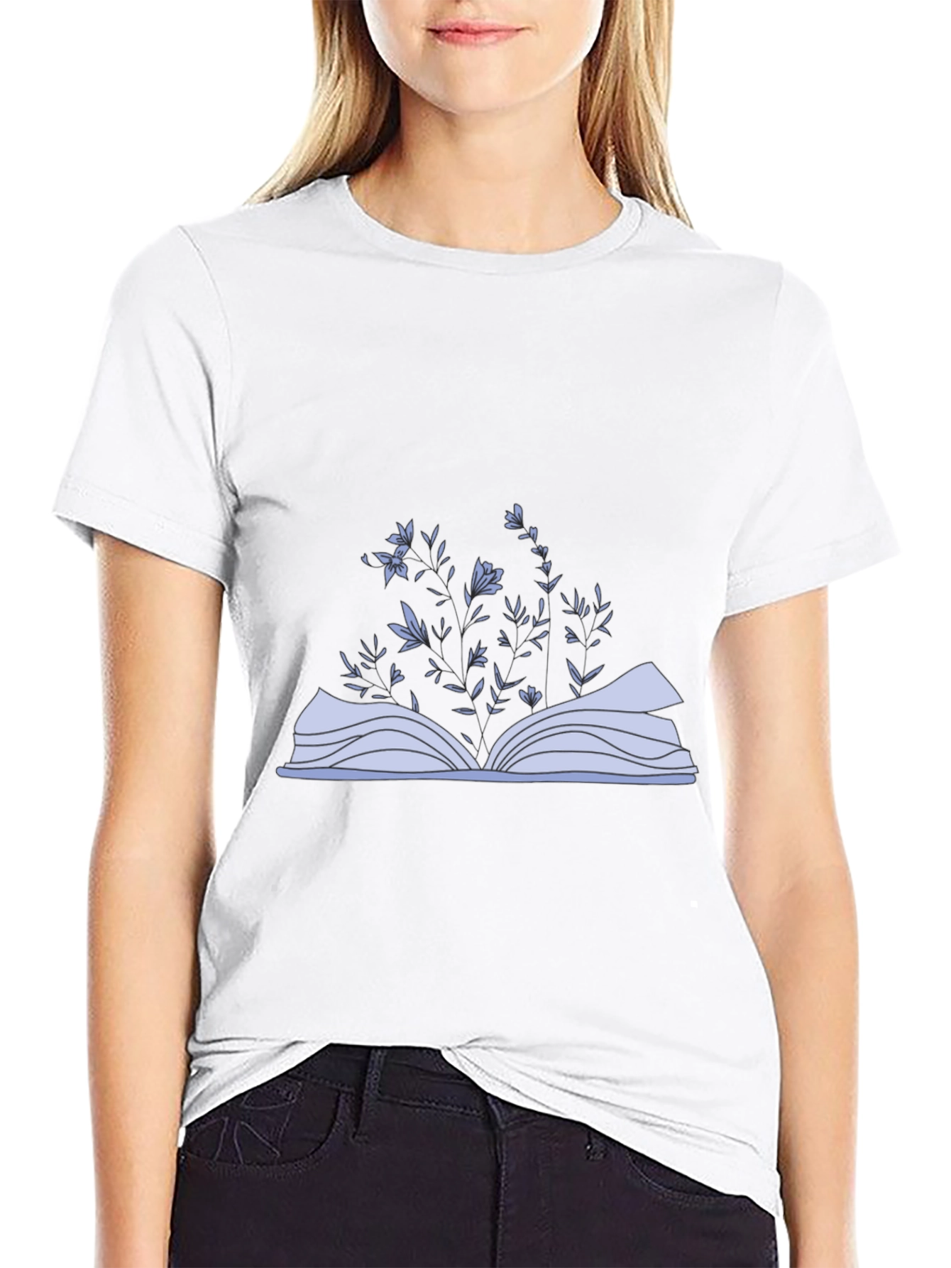 Floral Book T-Shirt