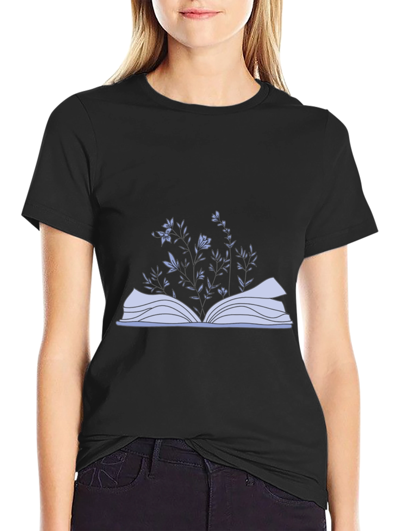 Floral Book T-Shirt