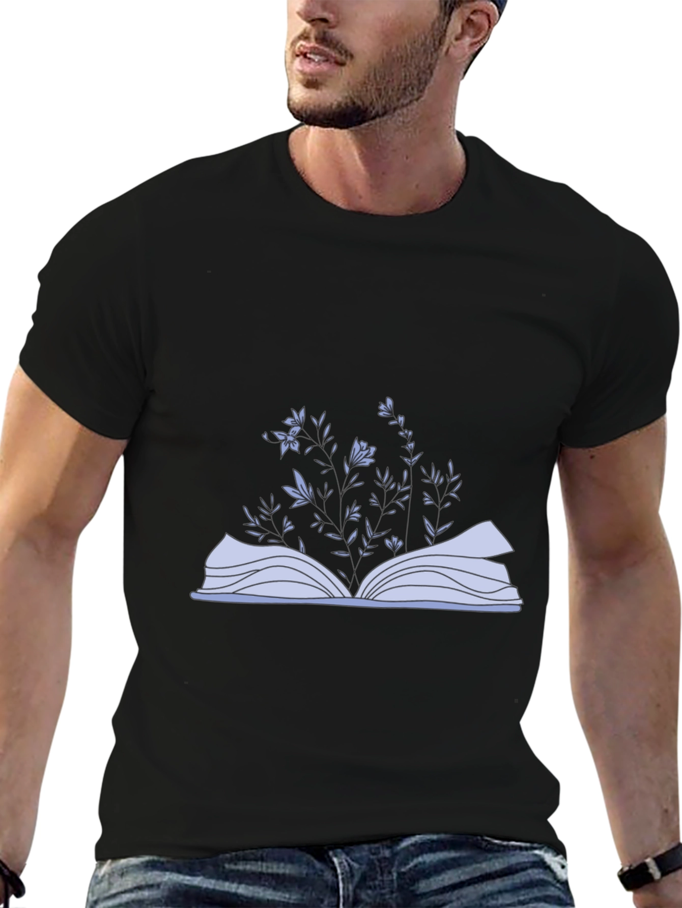 Floral Book T-Shirt
