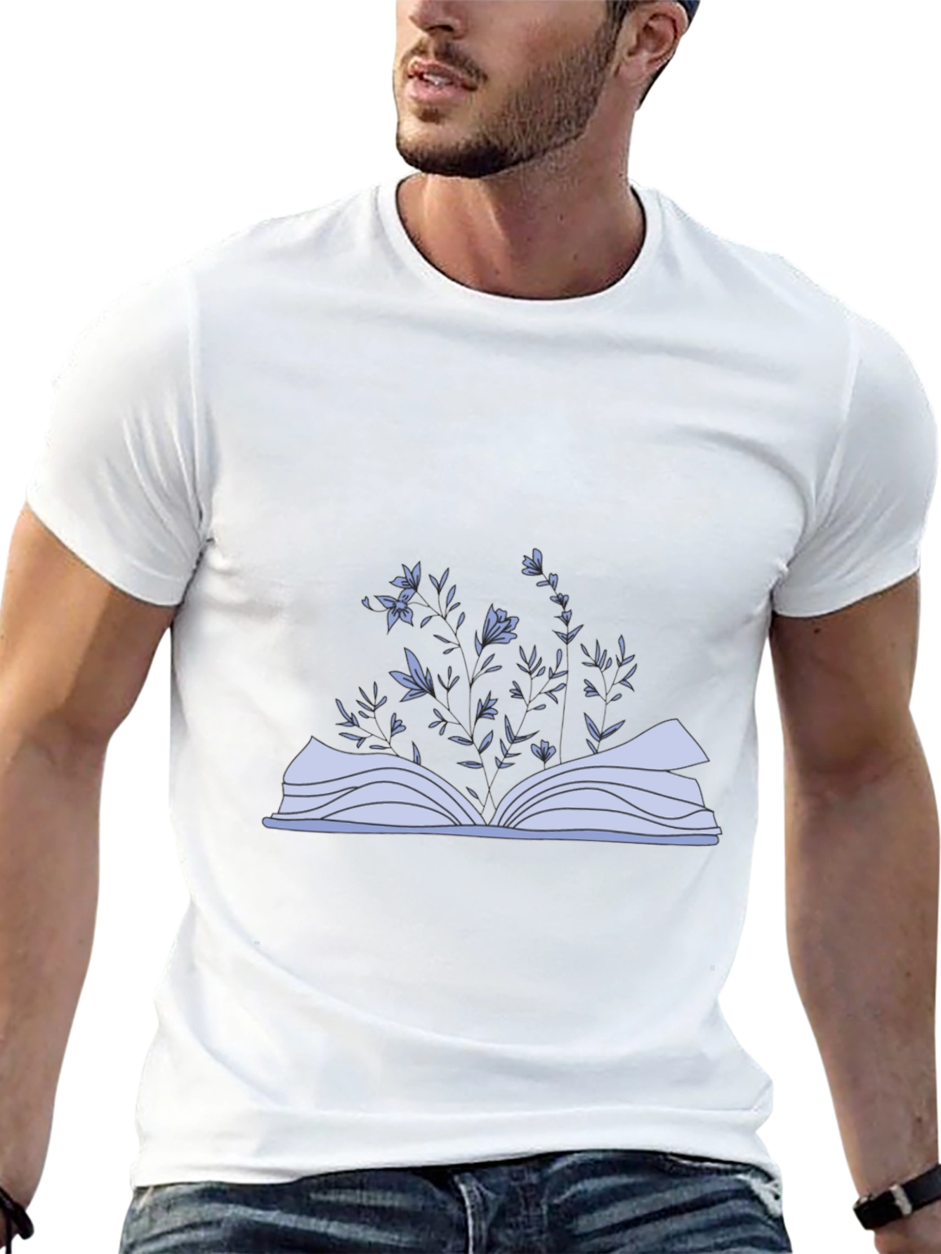 Floral Book T-Shirt