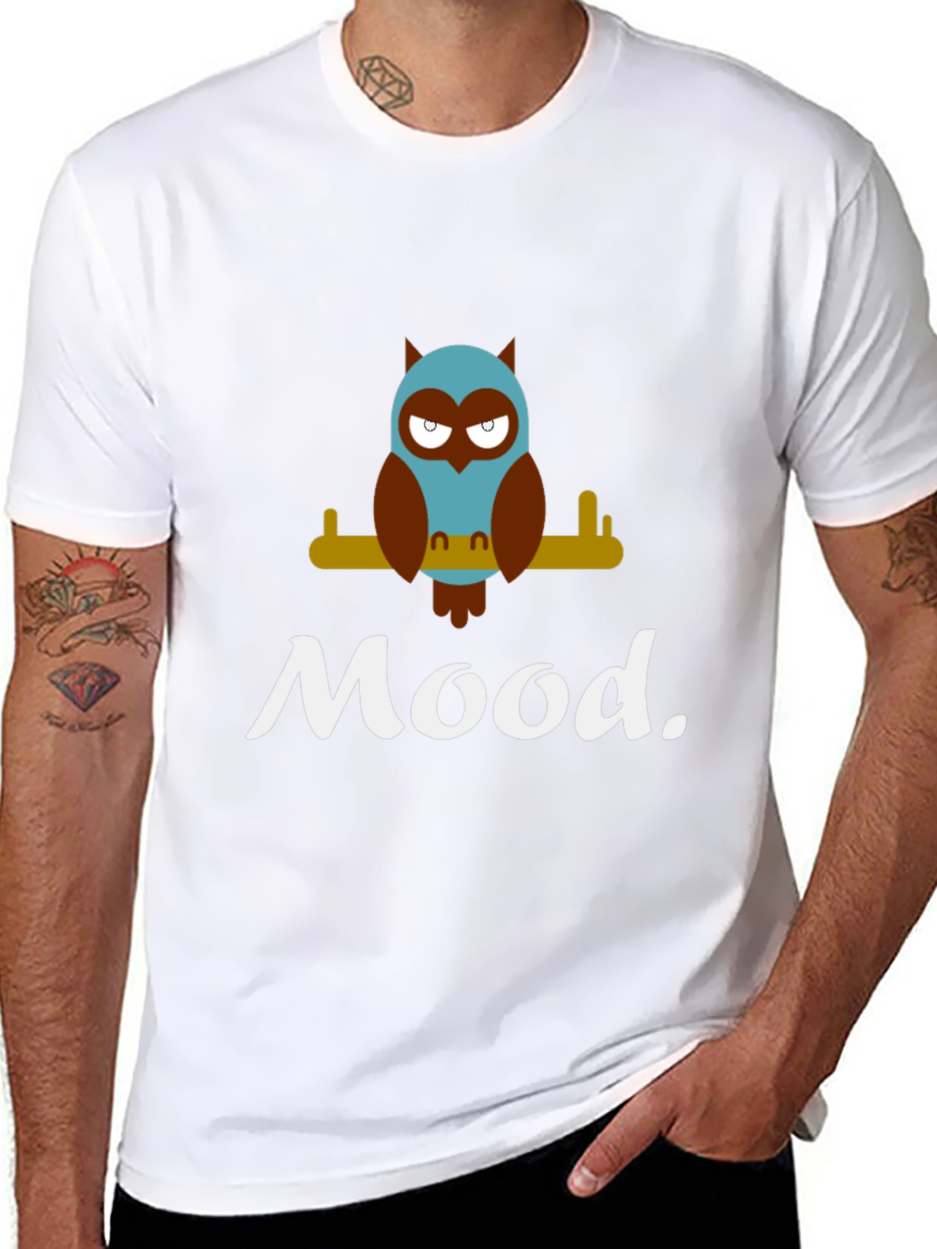 Mood Owl Graphic T-Shirt - Soft Cotton Tee