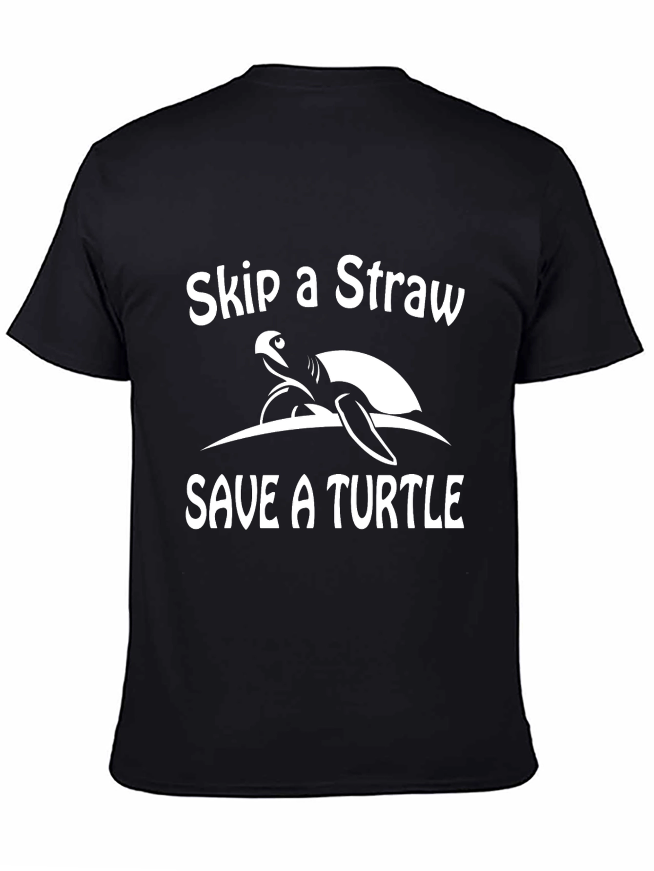 Skip a Straw Save a Turtle Graphic T-Shirt