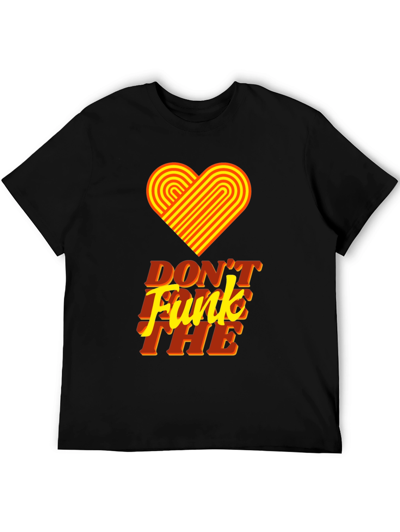 Retro Heart Dont Funk The Graphic Tee