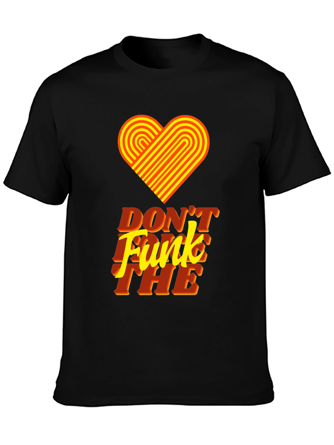 Retro Heart Dont Funk The Graphic Tee