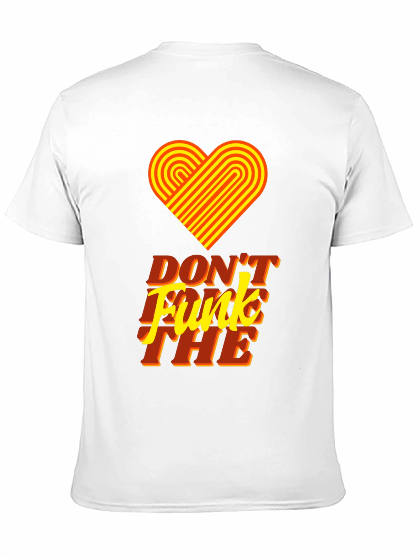 Retro Heart Dont Funk The Graphic Tee