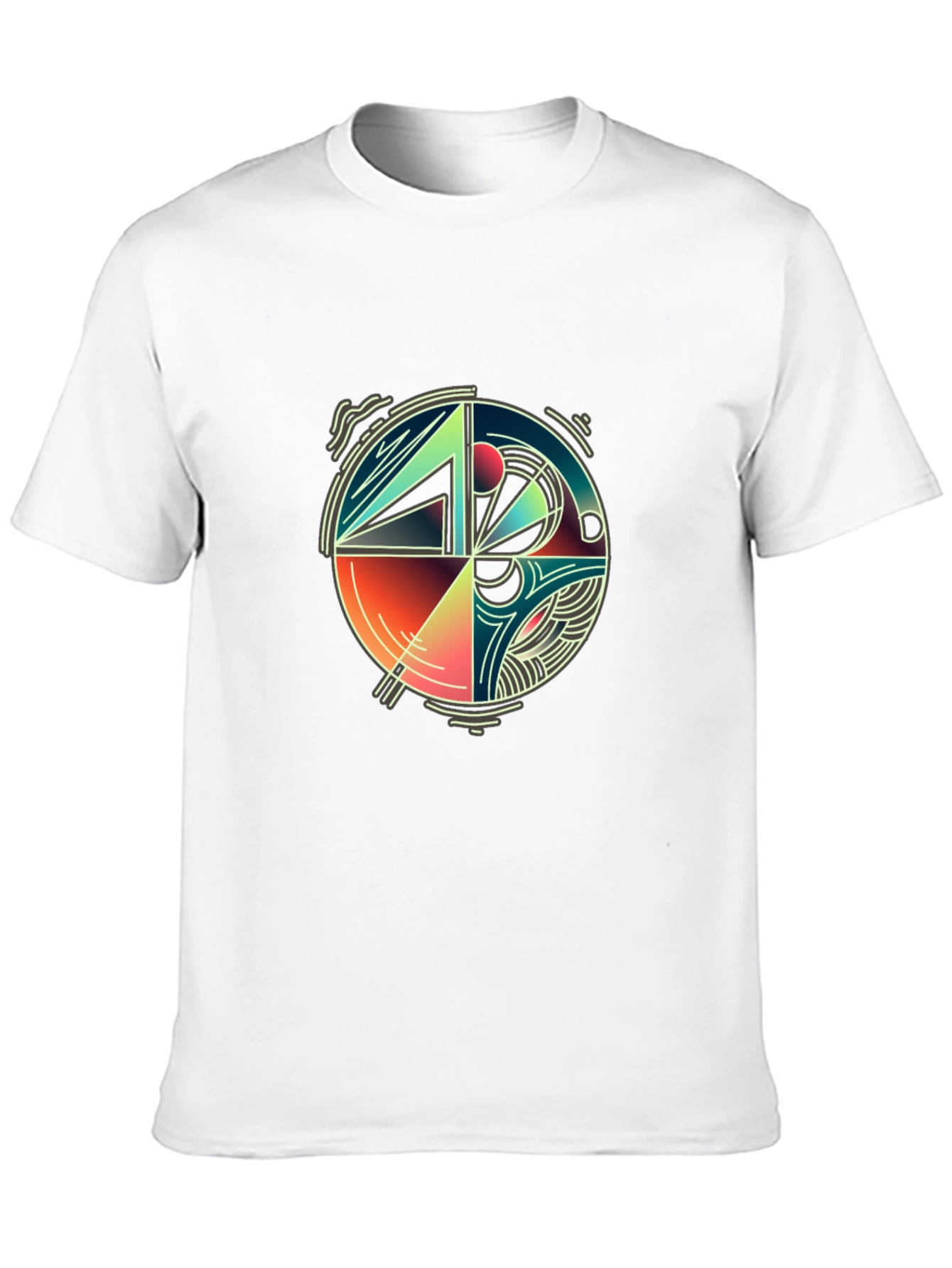 Abstract Geometric Circle Graphic Tee