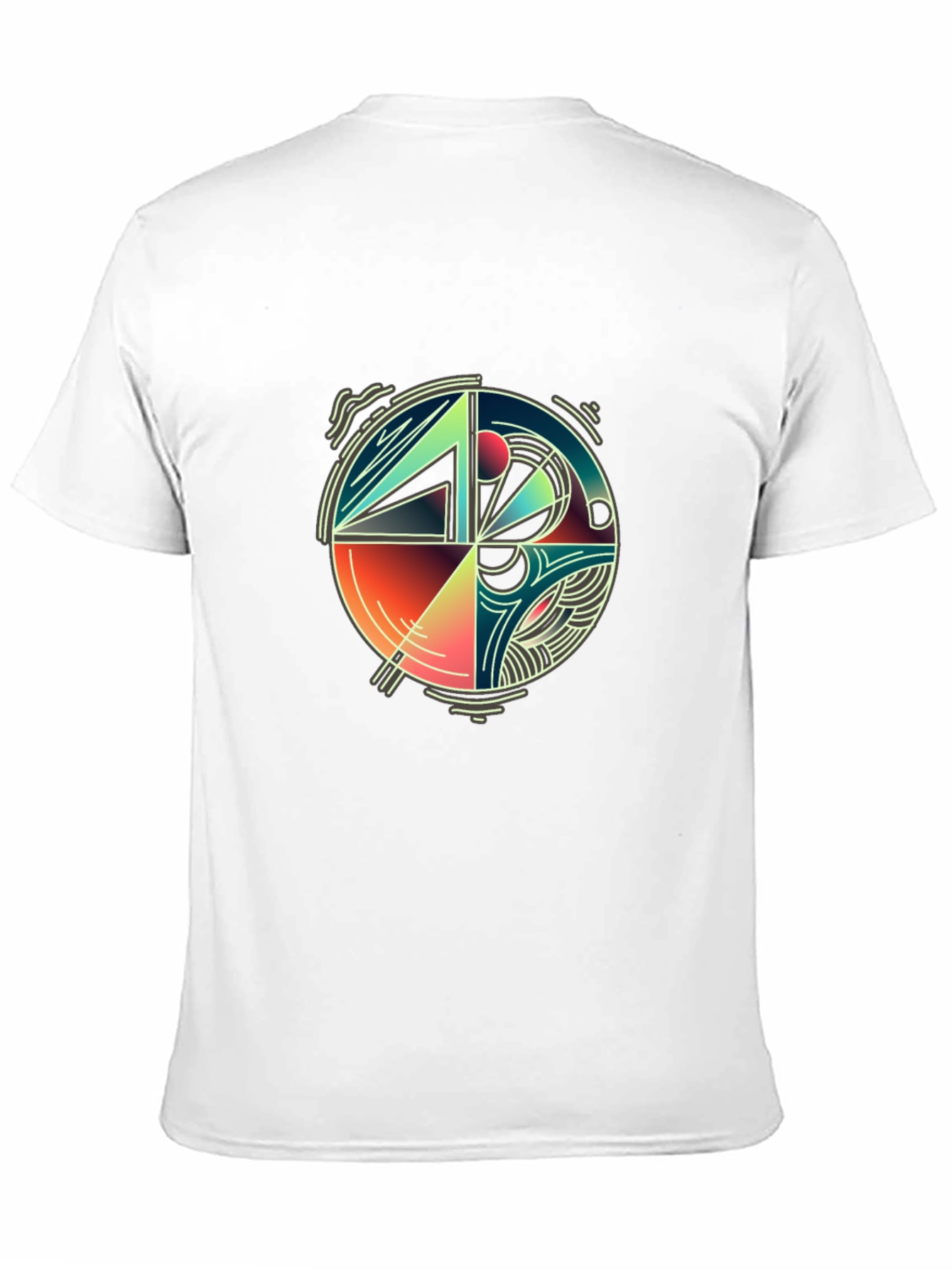 Abstract Geometric Circle Graphic Tee