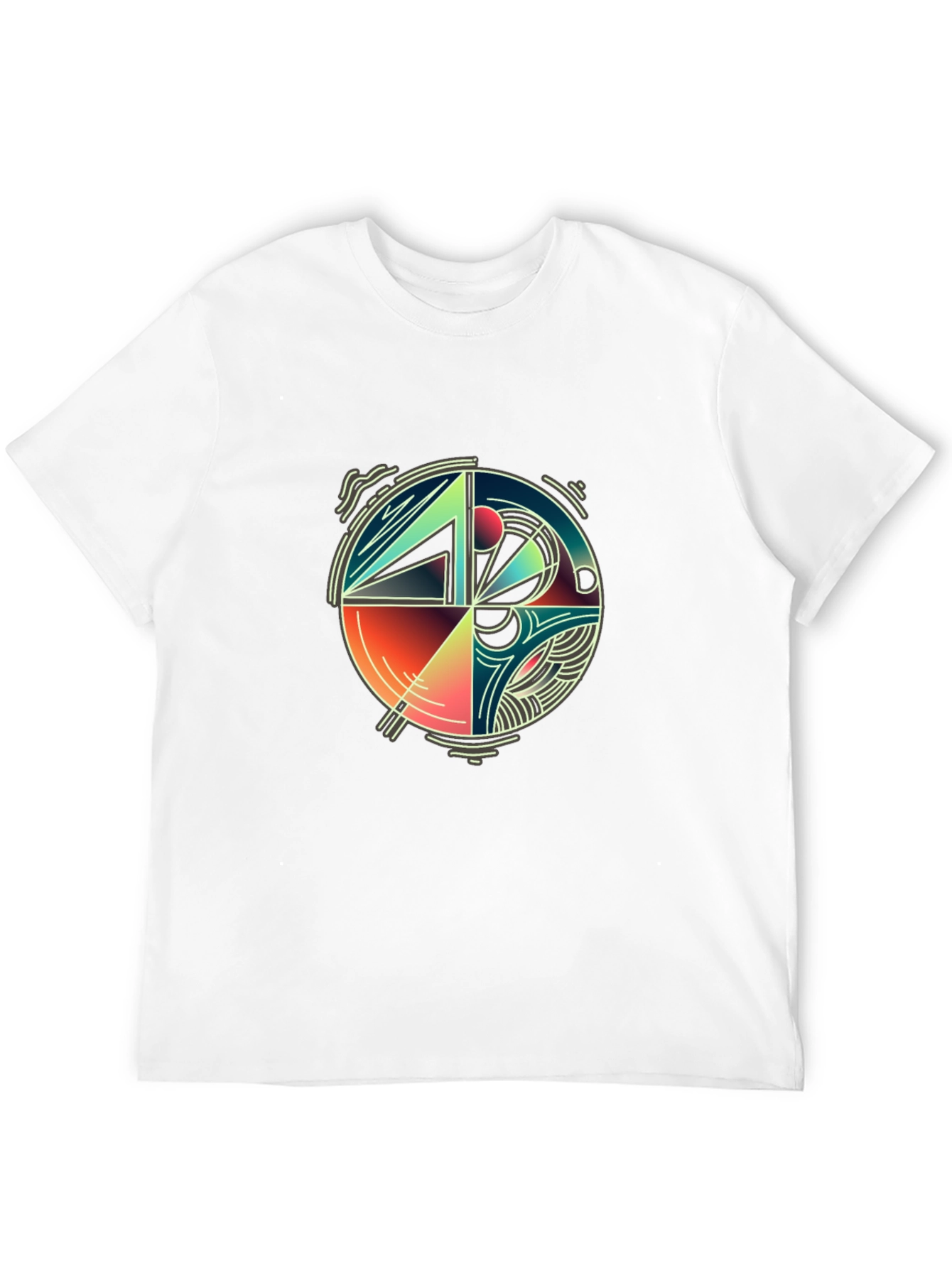 Abstract Geometric Circle Graphic Tee