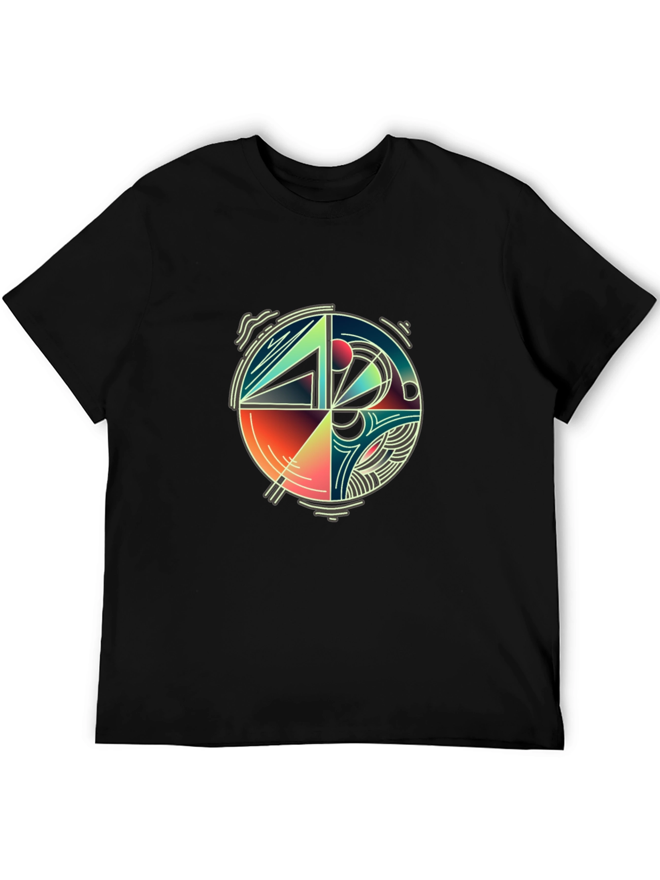 Abstract Geometric Circle Graphic Tee