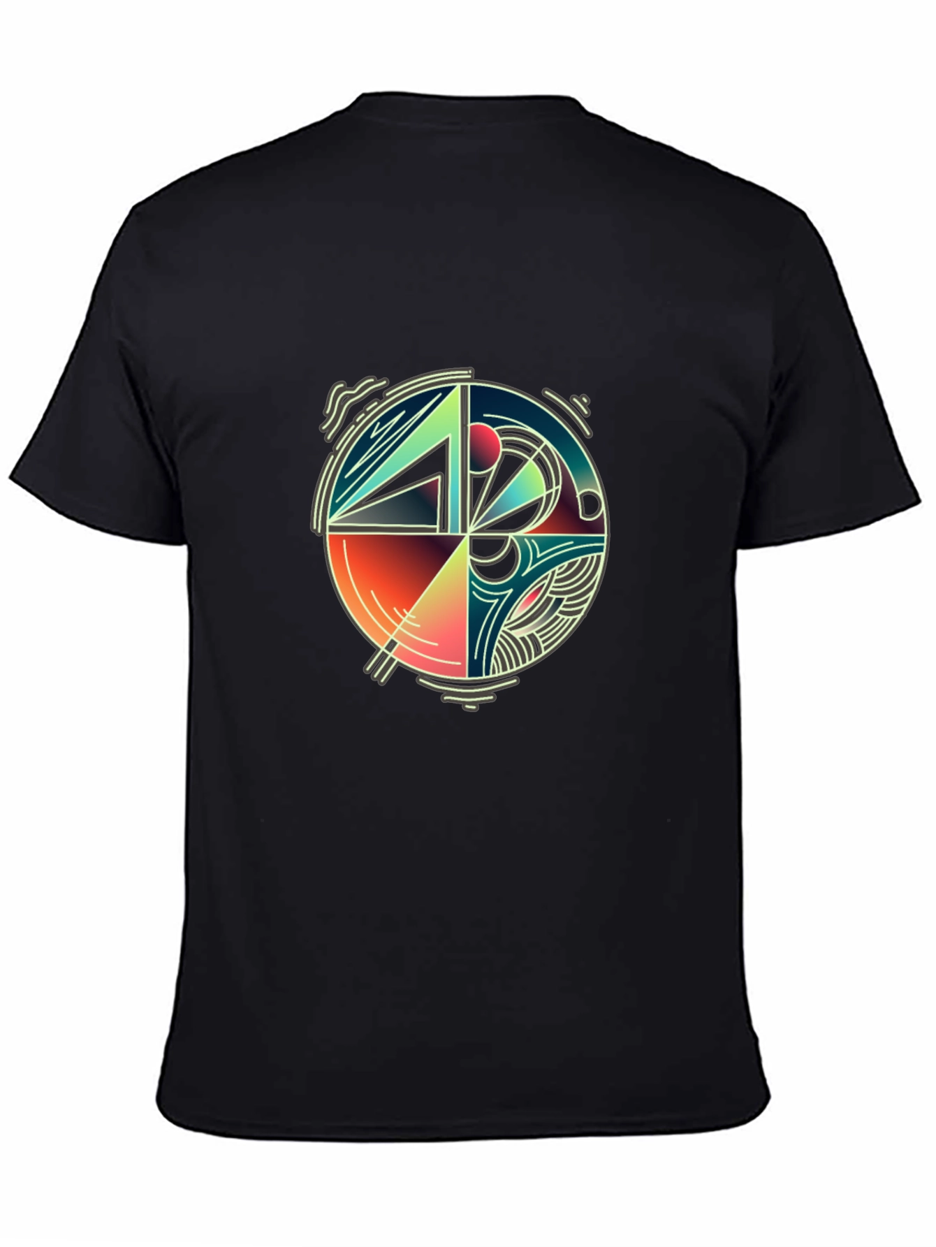 Abstract Geometric Circle Graphic Tee