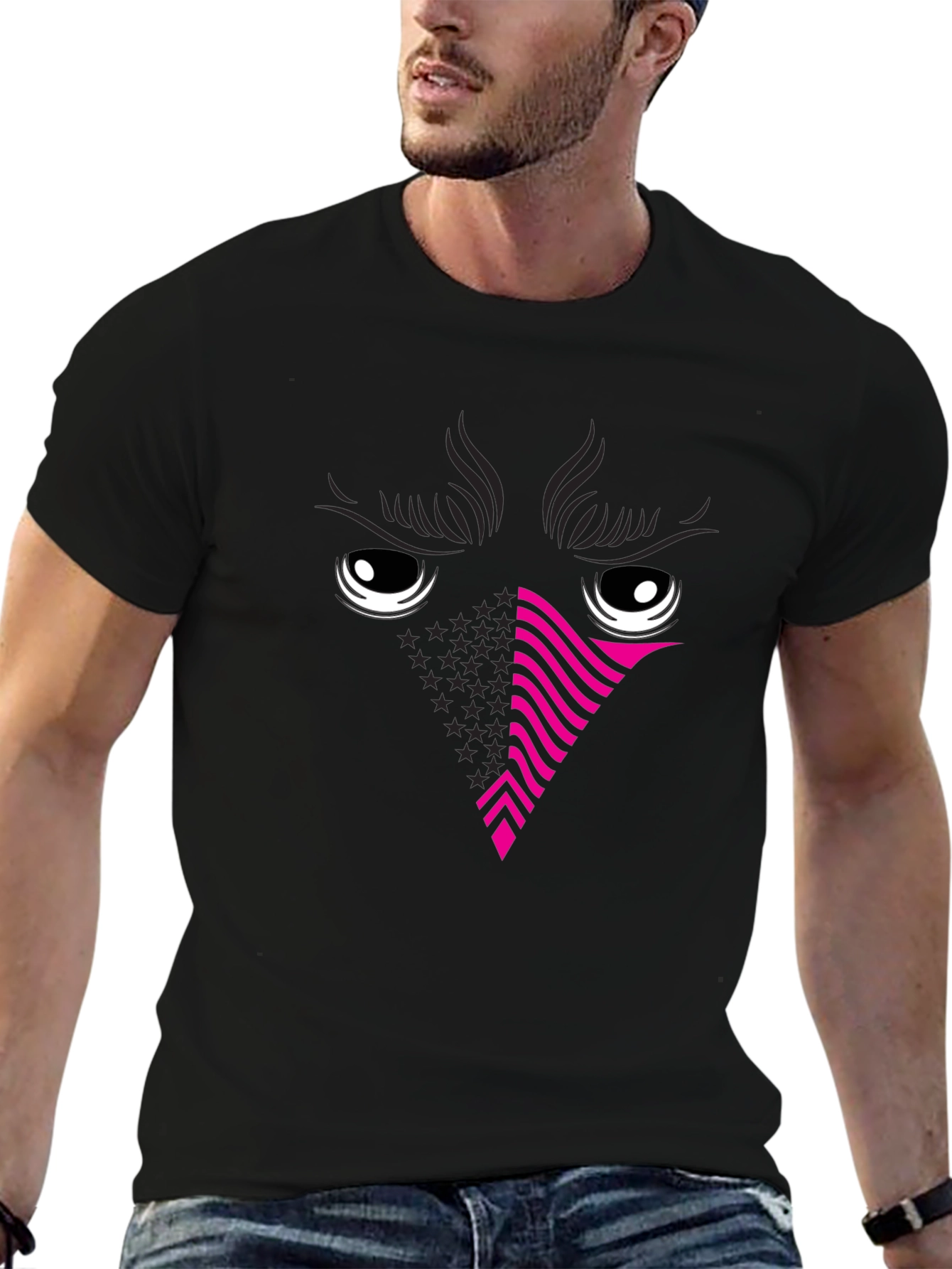 Cool Abstract Eye Face T-Shirt