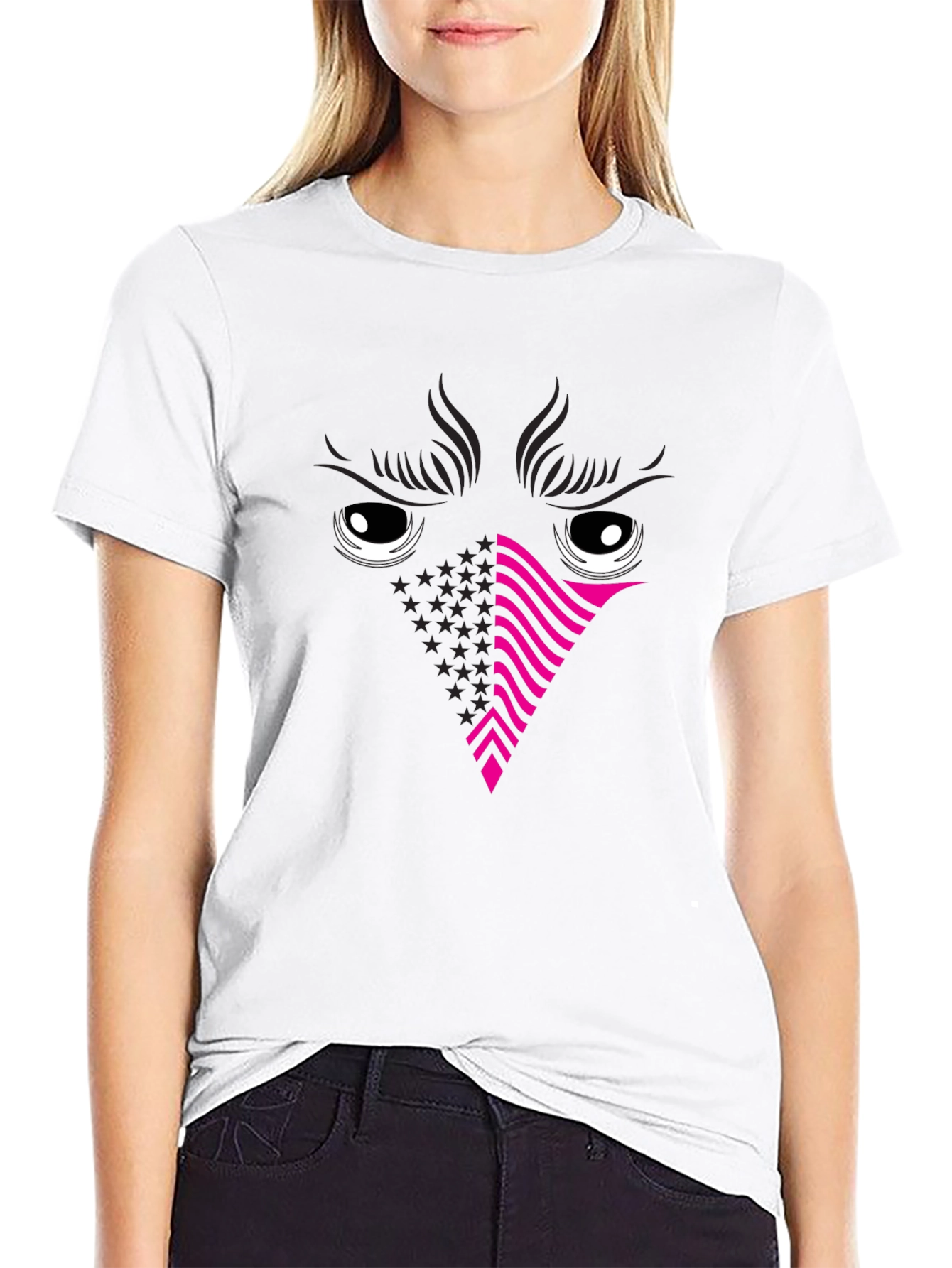 Cool Abstract Eye Face T-Shirt