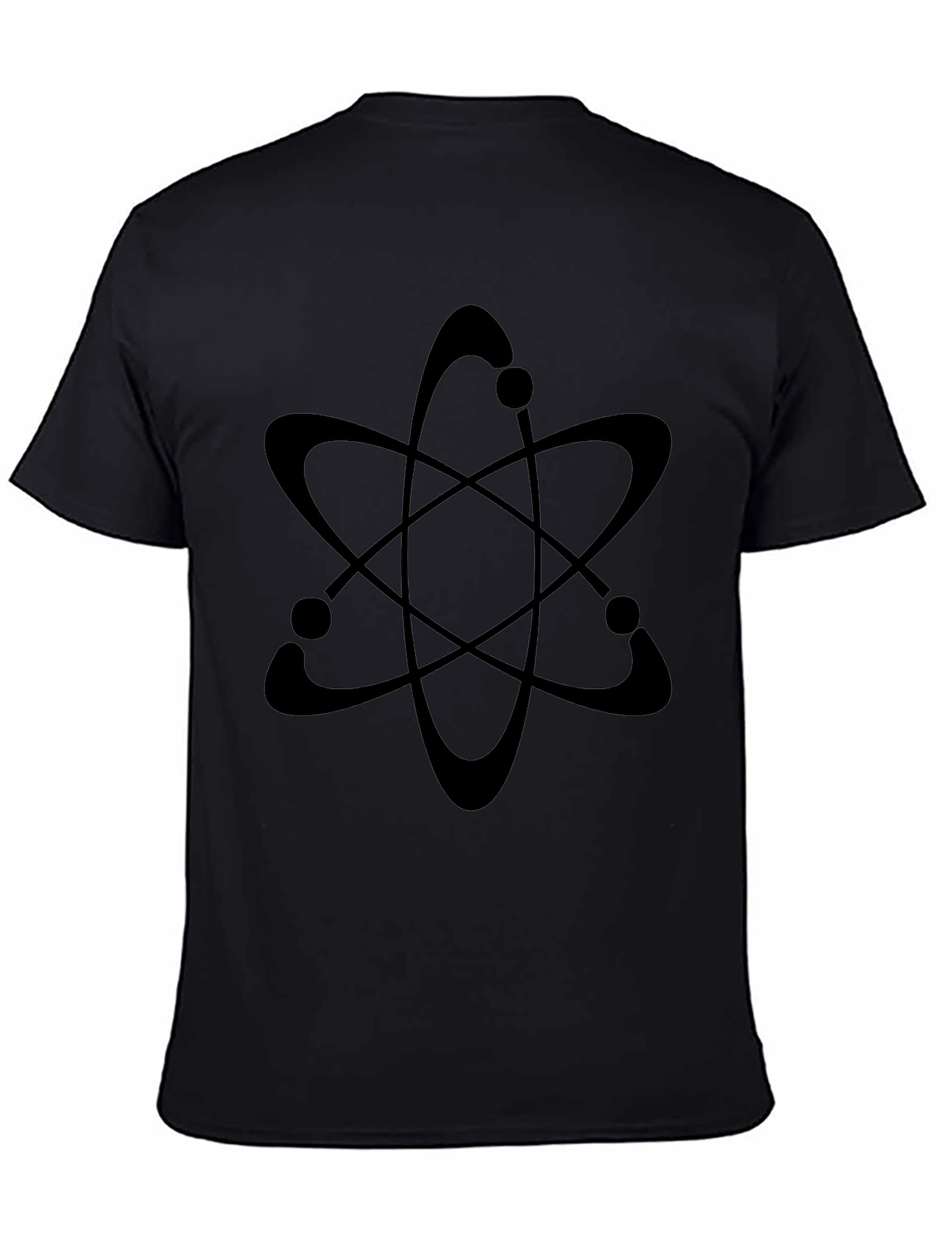 Black Atom Graphic T-Shirt - Science Design Tee