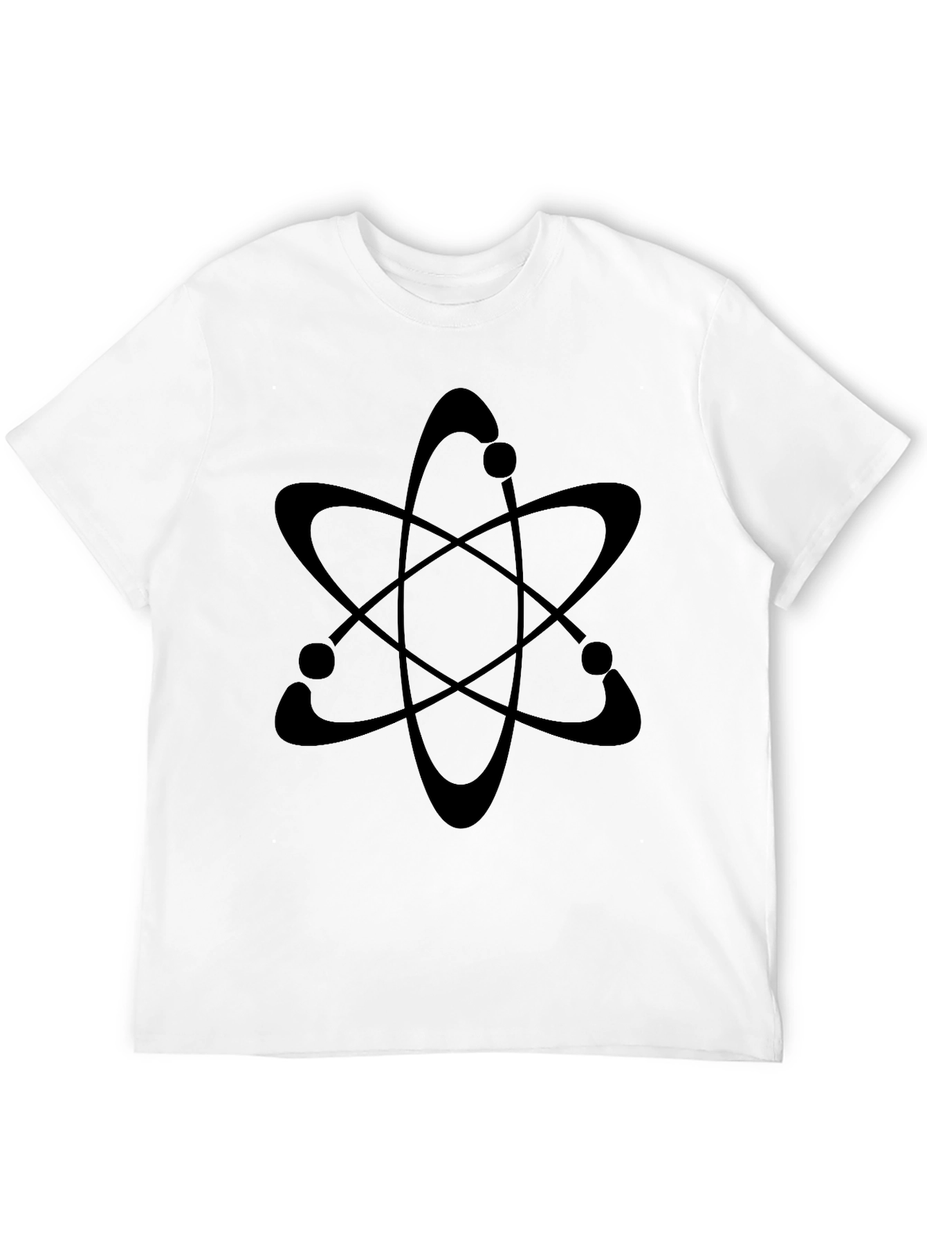 Black Atom Graphic T-Shirt - Science Design Tee