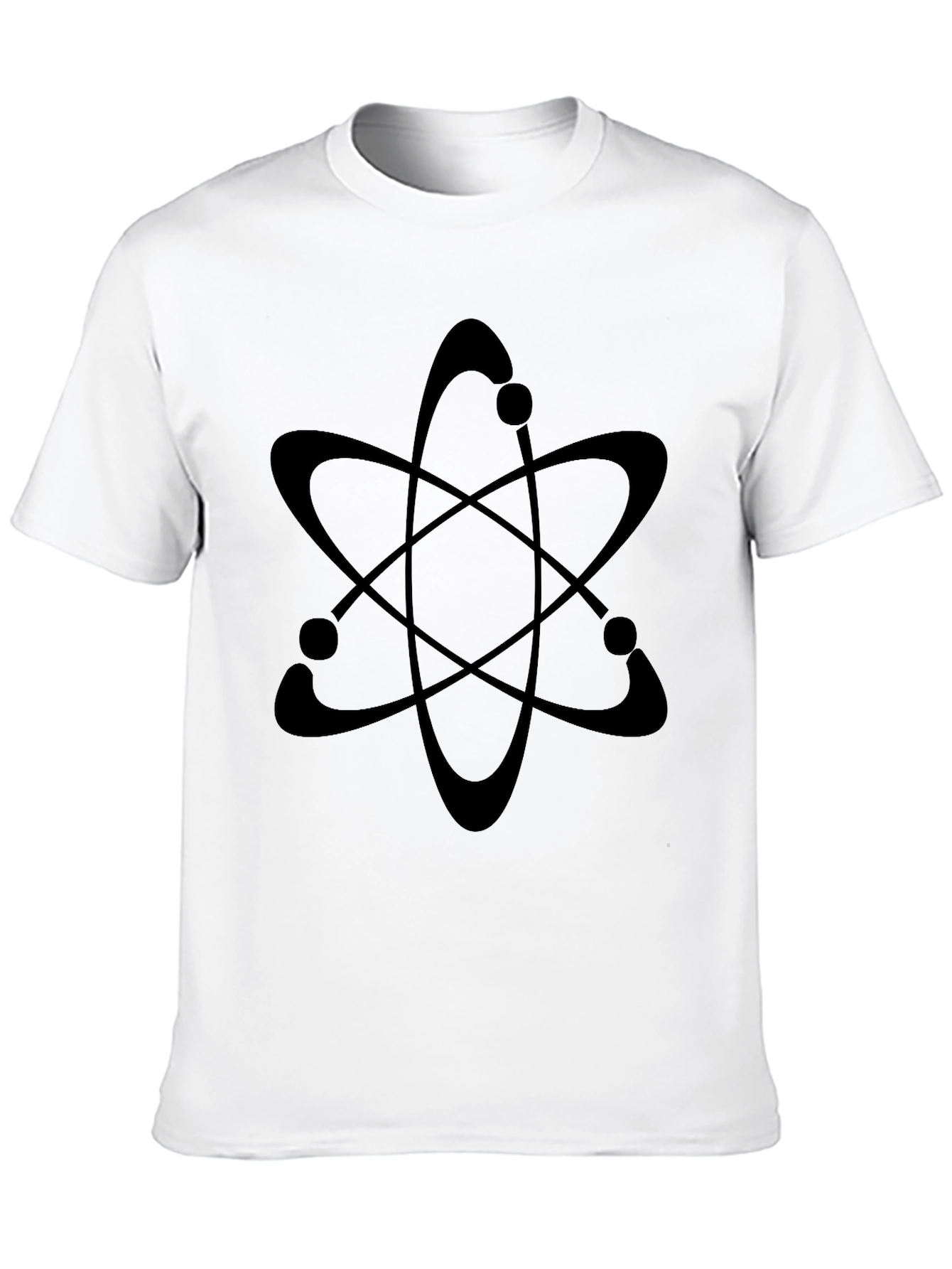 Black Atom Graphic T-Shirt - Science Design Tee