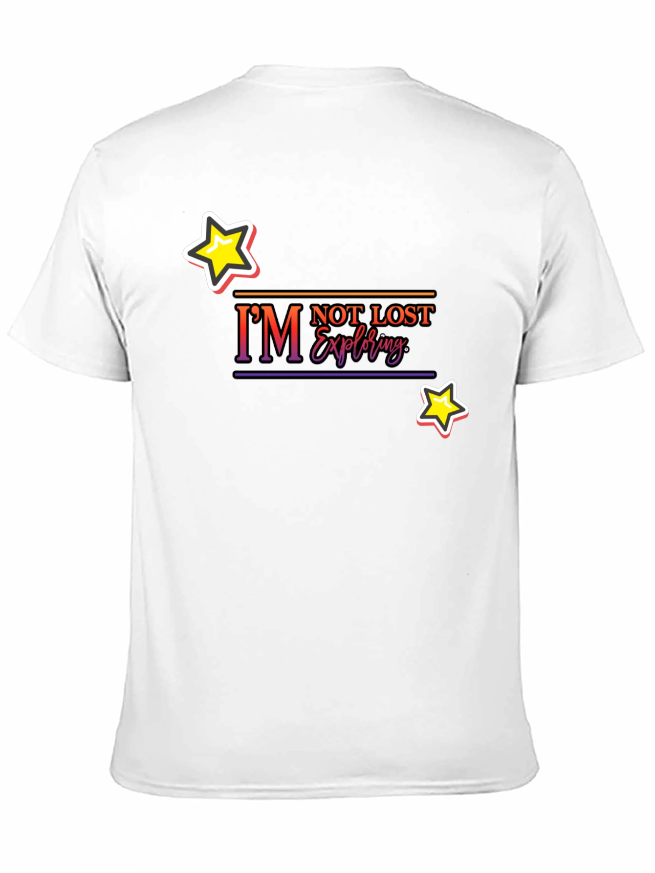 Im Not Lost Exploring Black T-Shirt