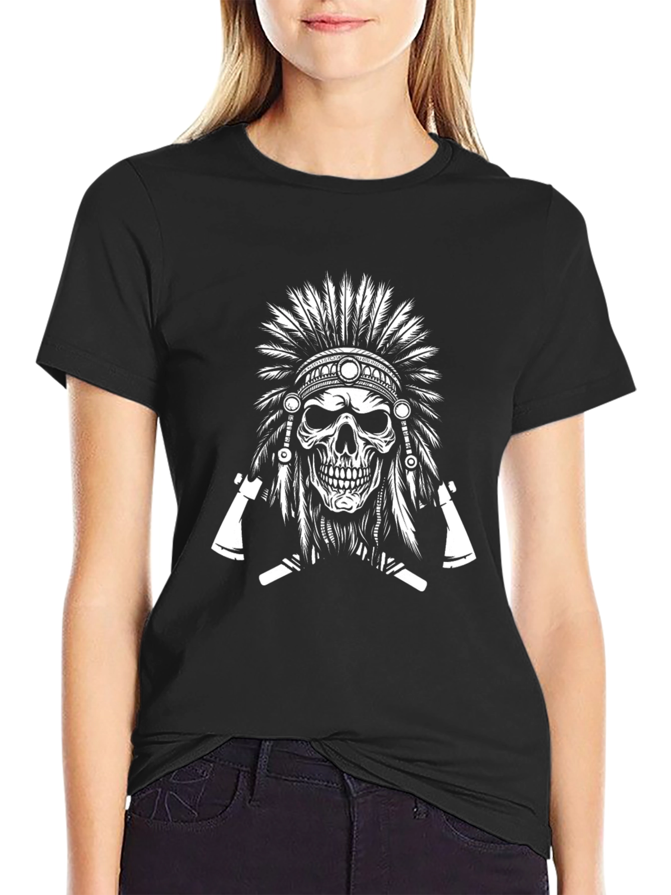 Skull Headdress Graphic Tee