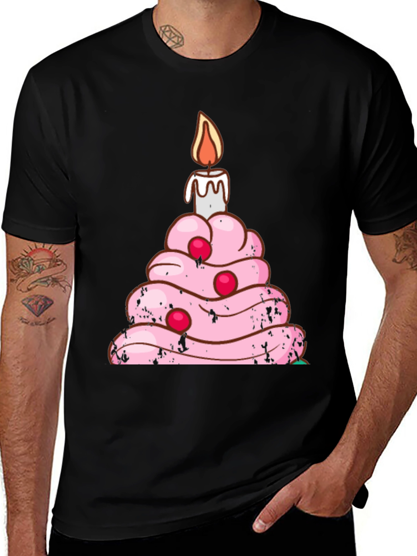 Birthday Cake T-Shirt Funny Candle Tee