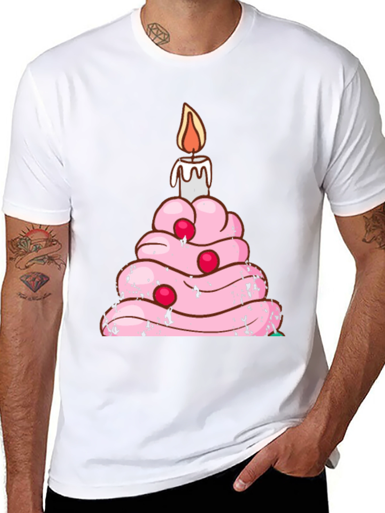 Birthday Cake T-Shirt Funny Candle Tee