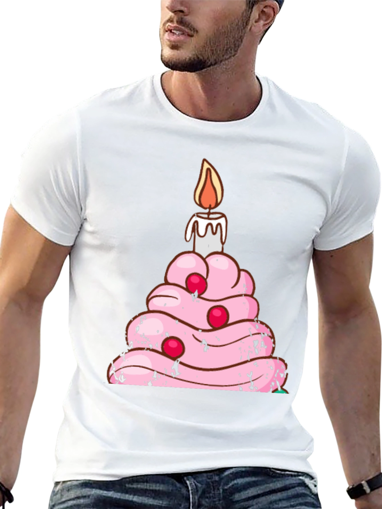 Birthday Cake T-Shirt Funny Candle Tee