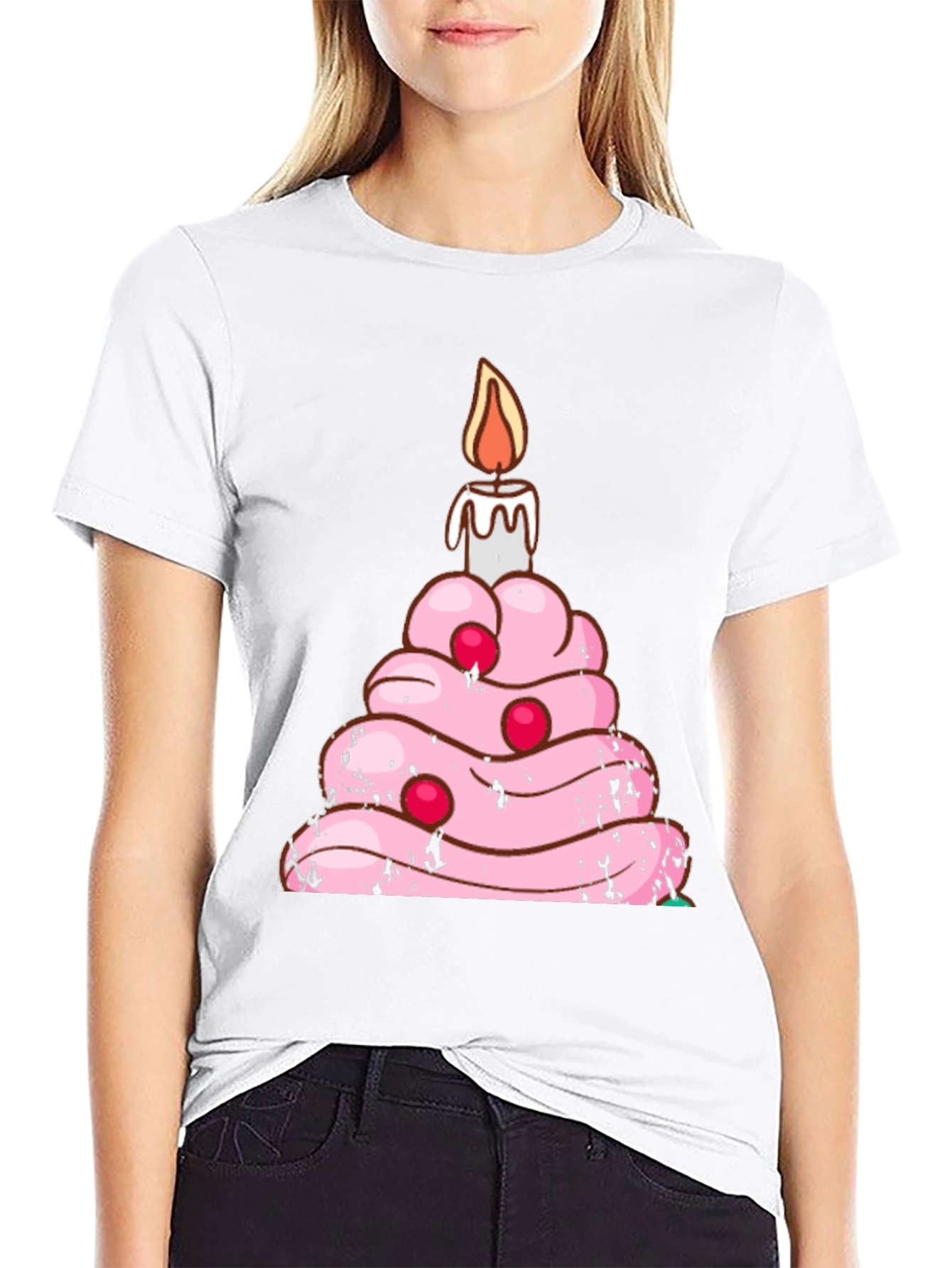 Birthday Cake T-Shirt Funny Candle Tee