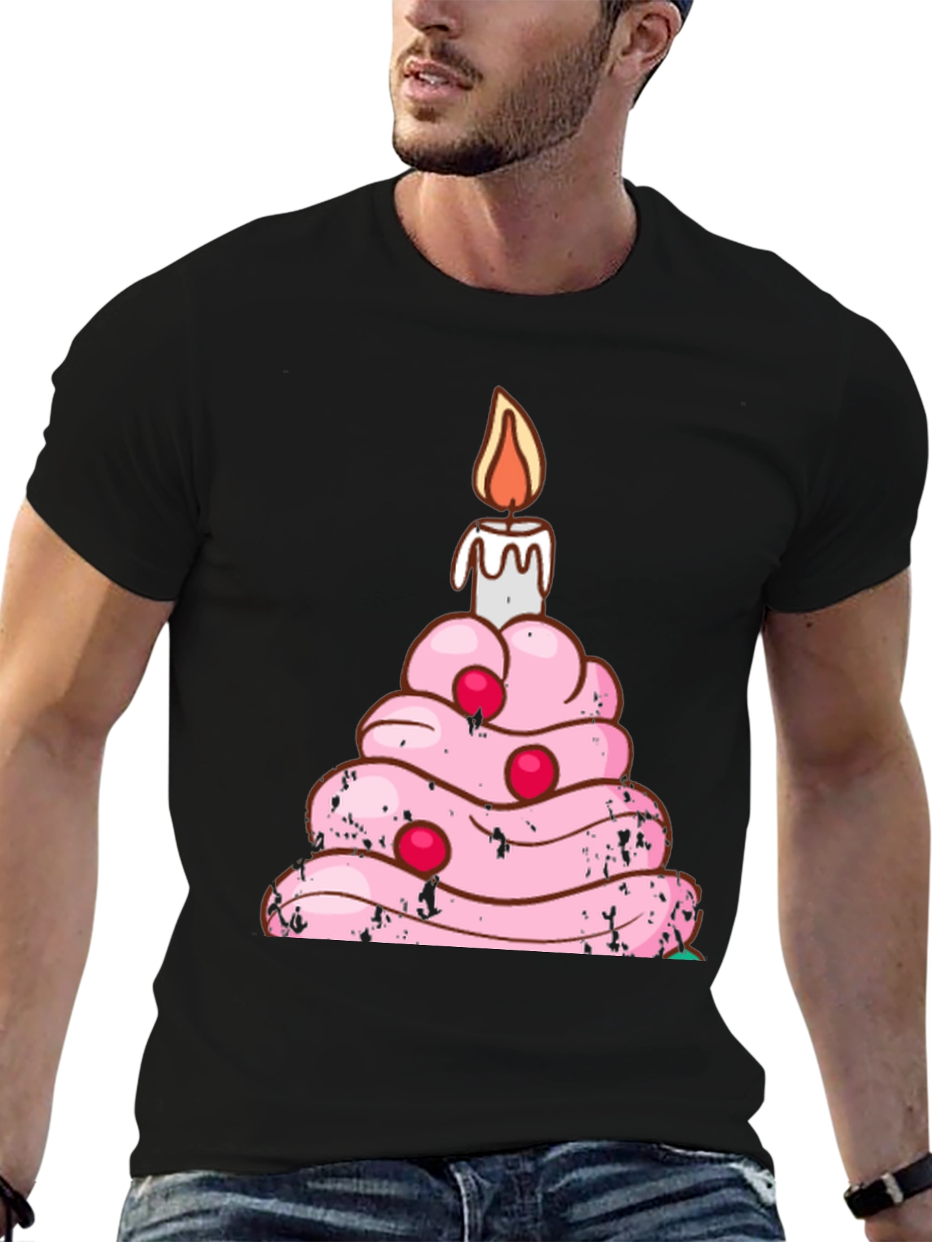 Birthday Cake T-Shirt Funny Candle Tee