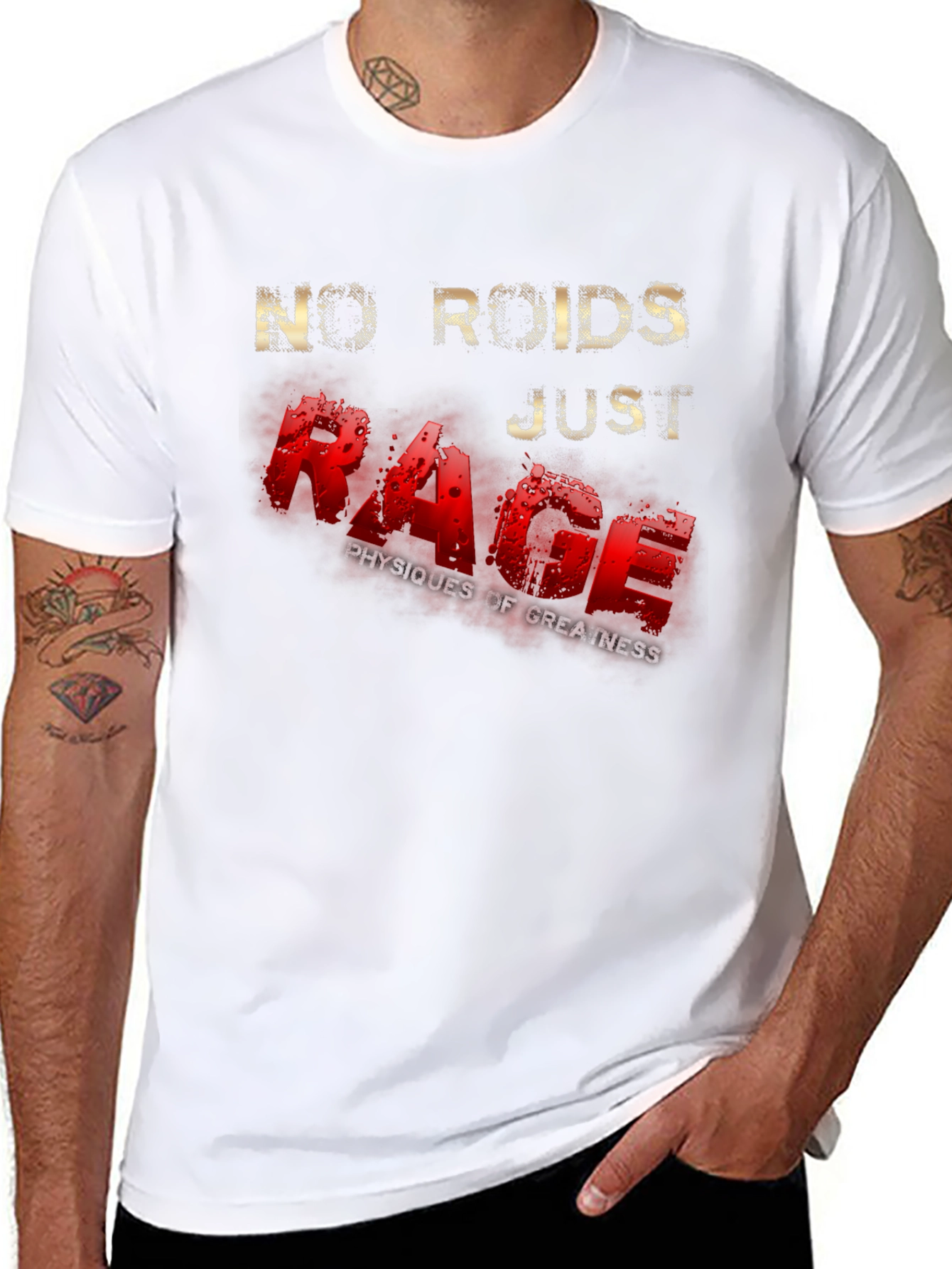 No Roids Just Rage Graphic T-Shirt