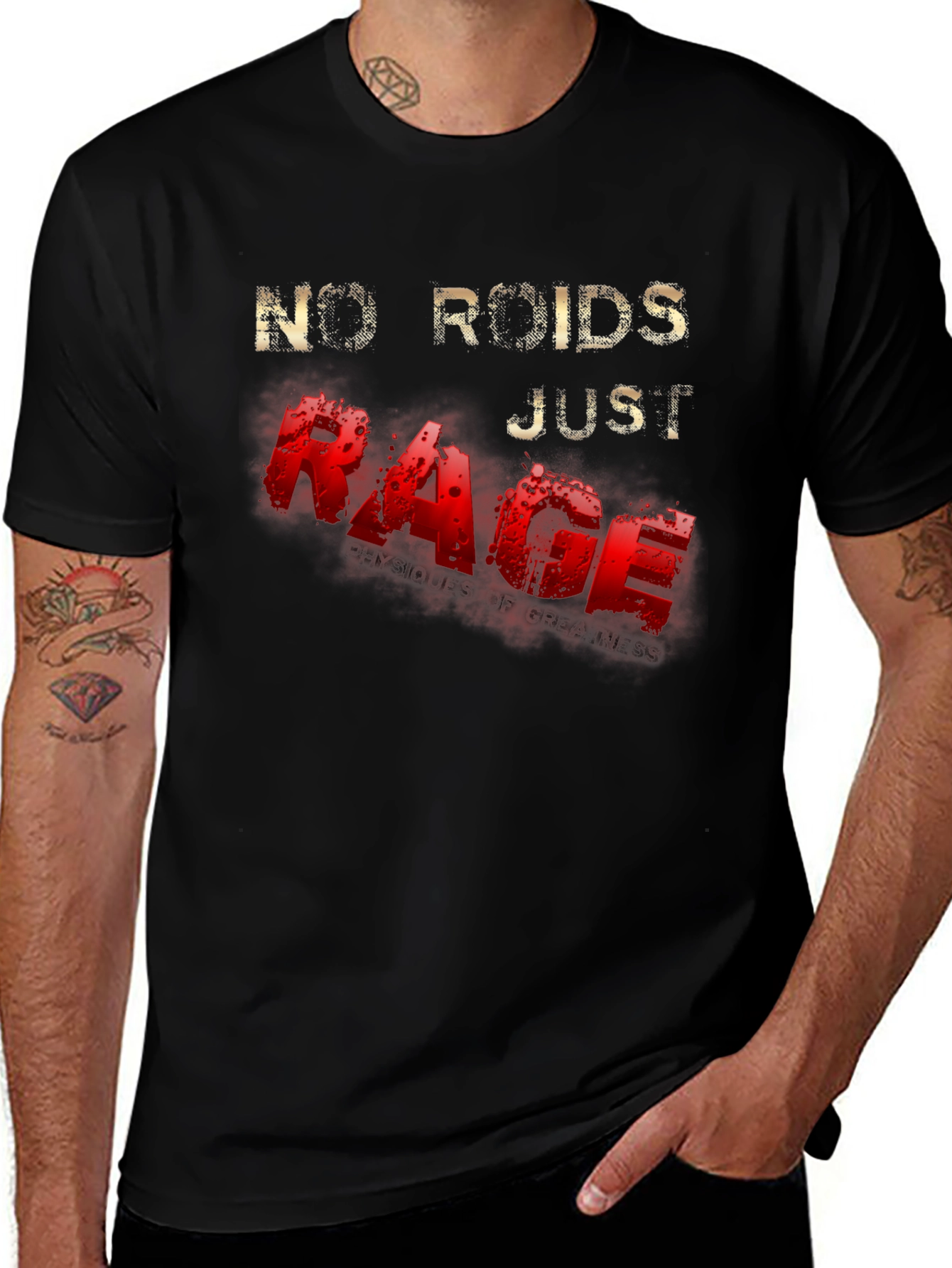 No Roids Just Rage Graphic T-Shirt