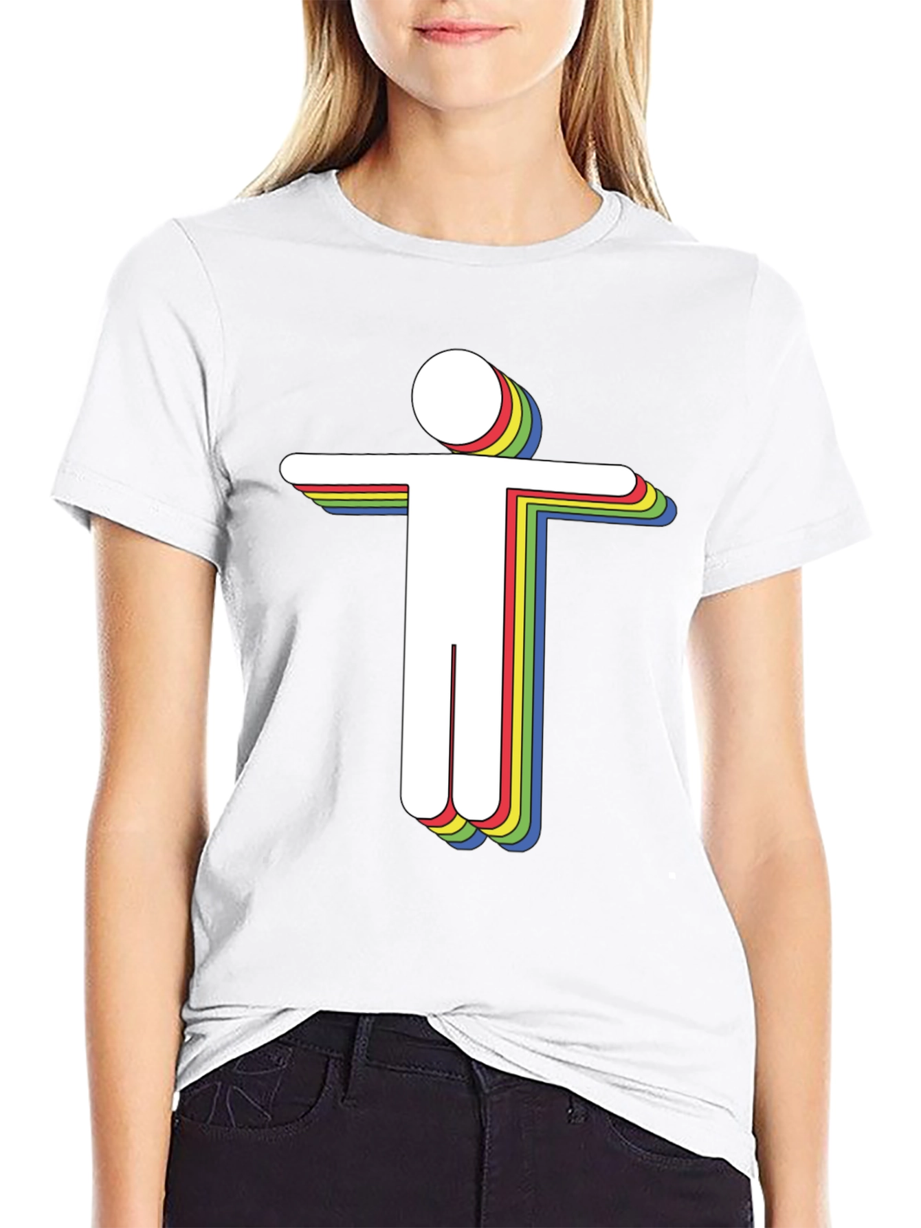 Retro Spectrum Humanoid Graphic Tee