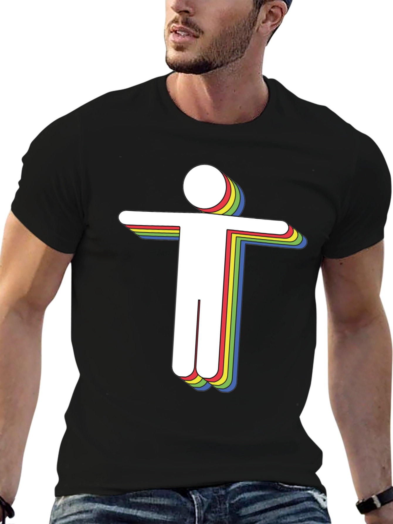 Retro Spectrum Humanoid Graphic Tee