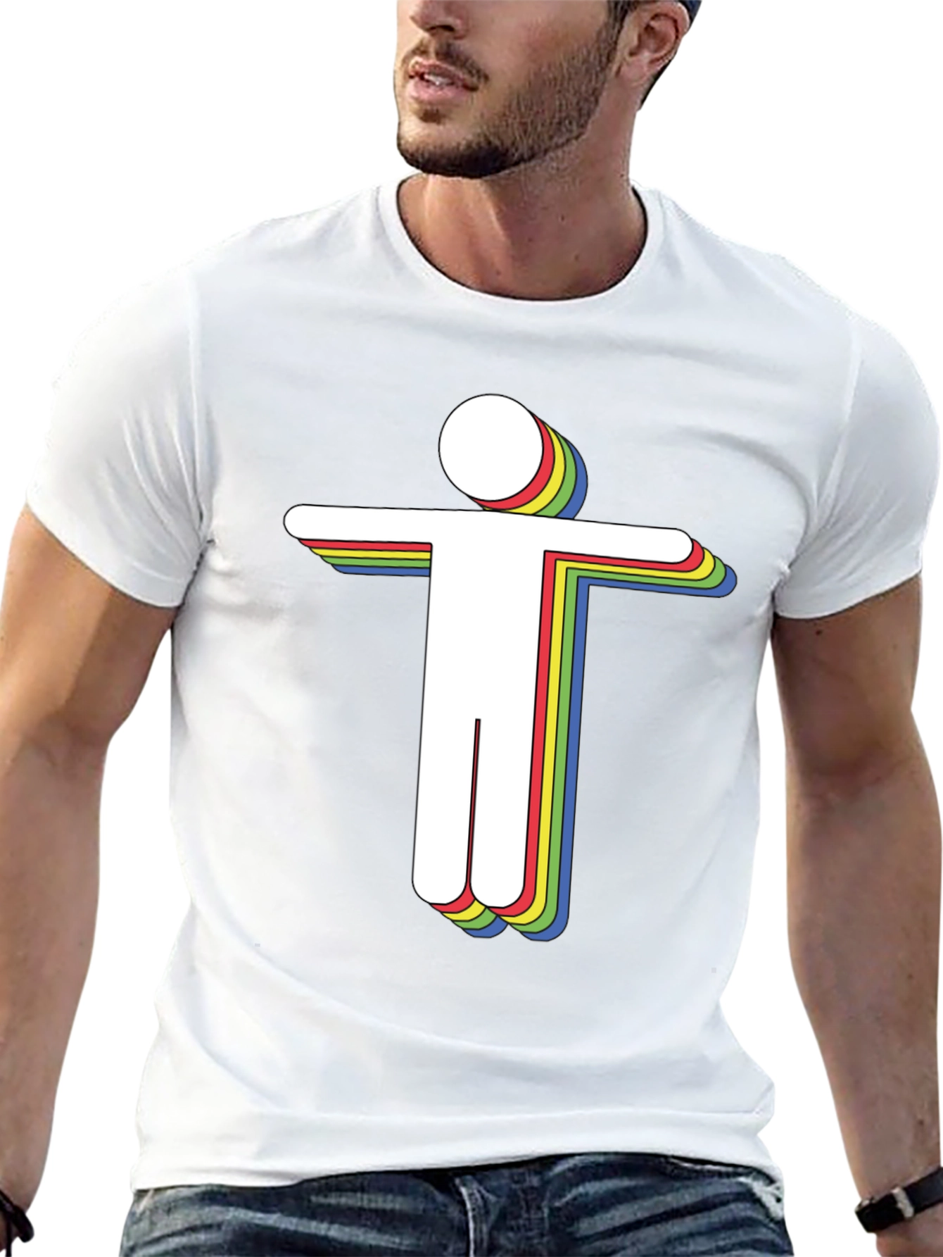 Retro Spectrum Humanoid Graphic Tee