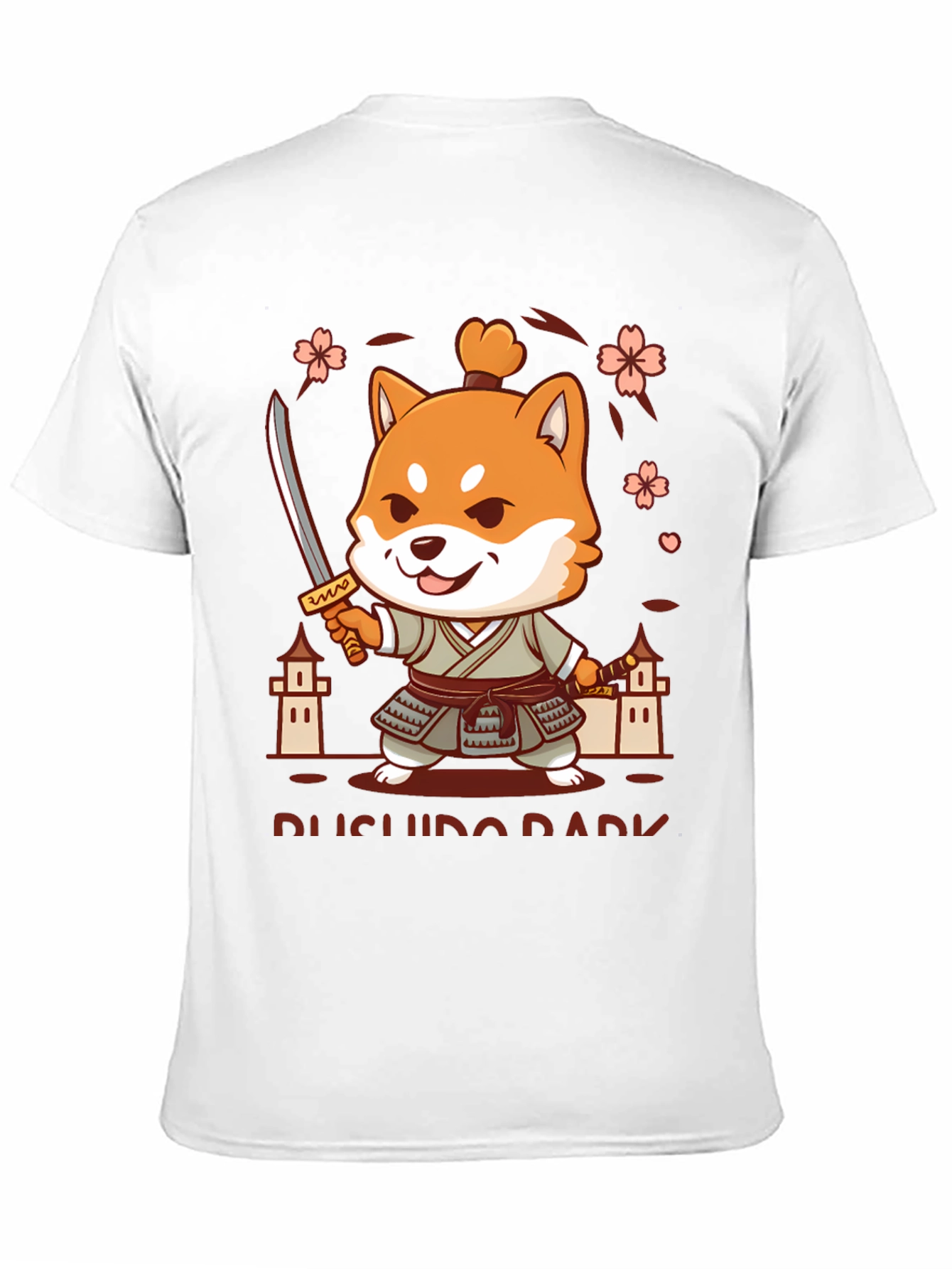 Bushido Dark T-Shirt - Shiba Samurai Design